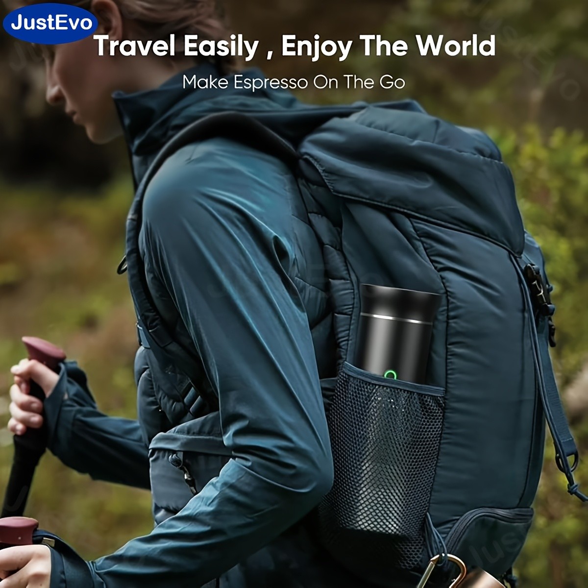 JUSTEVO Electric Coffee Maker – Smart Temperature Control and Fast Brewing for the Perfect Cup