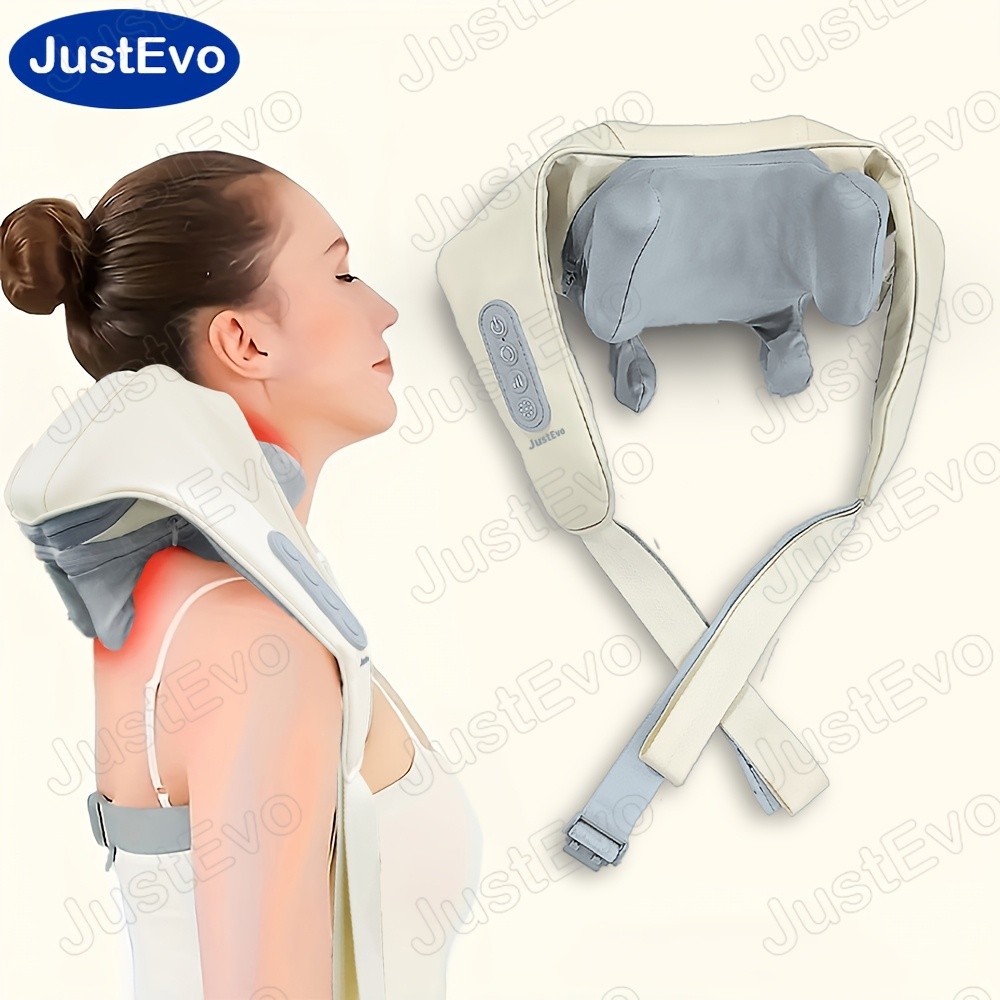 JUSTEVO Multi-Functional Massage Shawl – USB Rechargeable Massager for Neck, Shoulders, and Back Relief