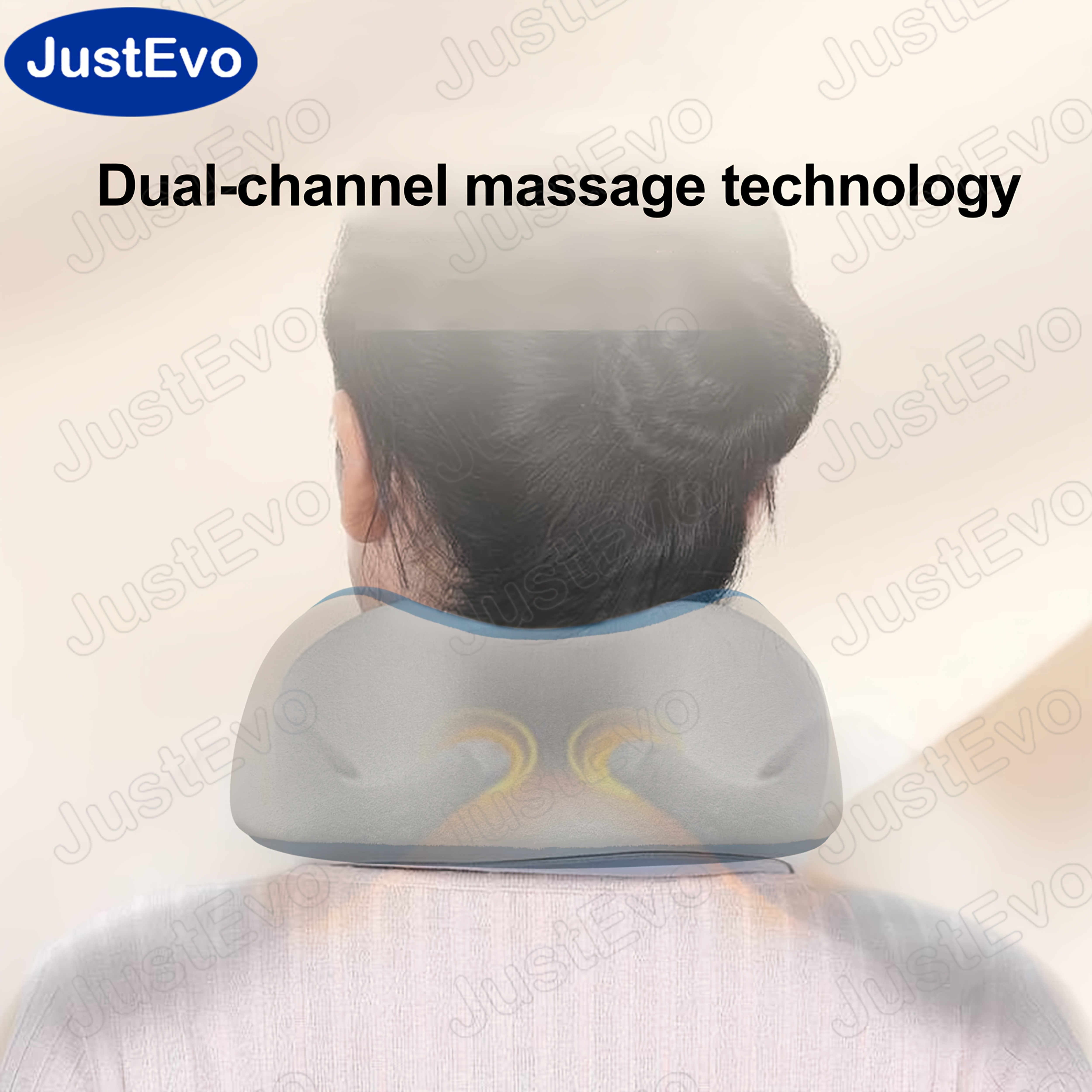 JUSTEVO U-Shaped Massage Pillow – Ultimate Neck Support for a Relaxing and Comfortable Journey