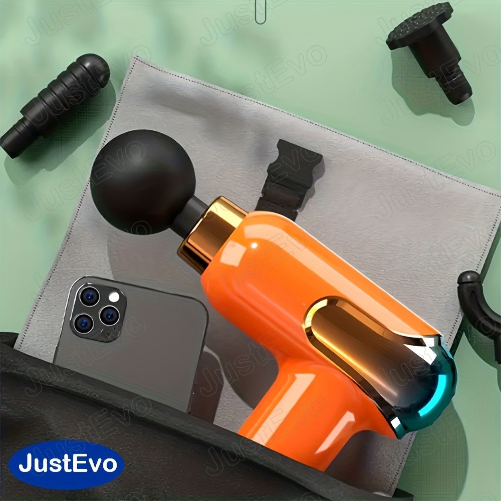 JUSTEVO Compact Handheld Fascia Gun – Percussion Massage Gun for Full-Body Relief and Relaxation