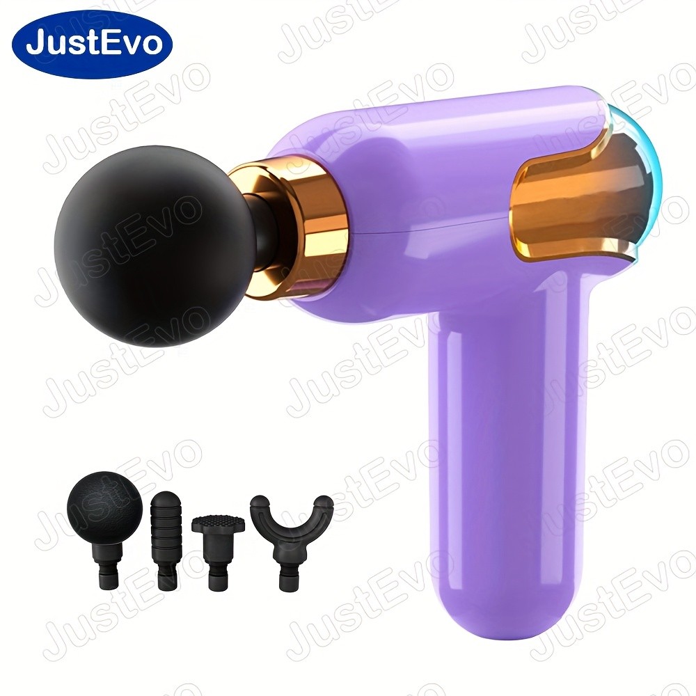JUSTEVO Compact Handheld Fascia Gun – Percussion Massage Gun for Full-Body Relief and Relaxation