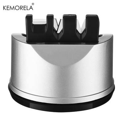 KEMORELA 3-in-1 Stainless Steel Knife Sharpener – Ambidextrous V-Edge Sharpening Tool for Kitchen and Outdoor Knives