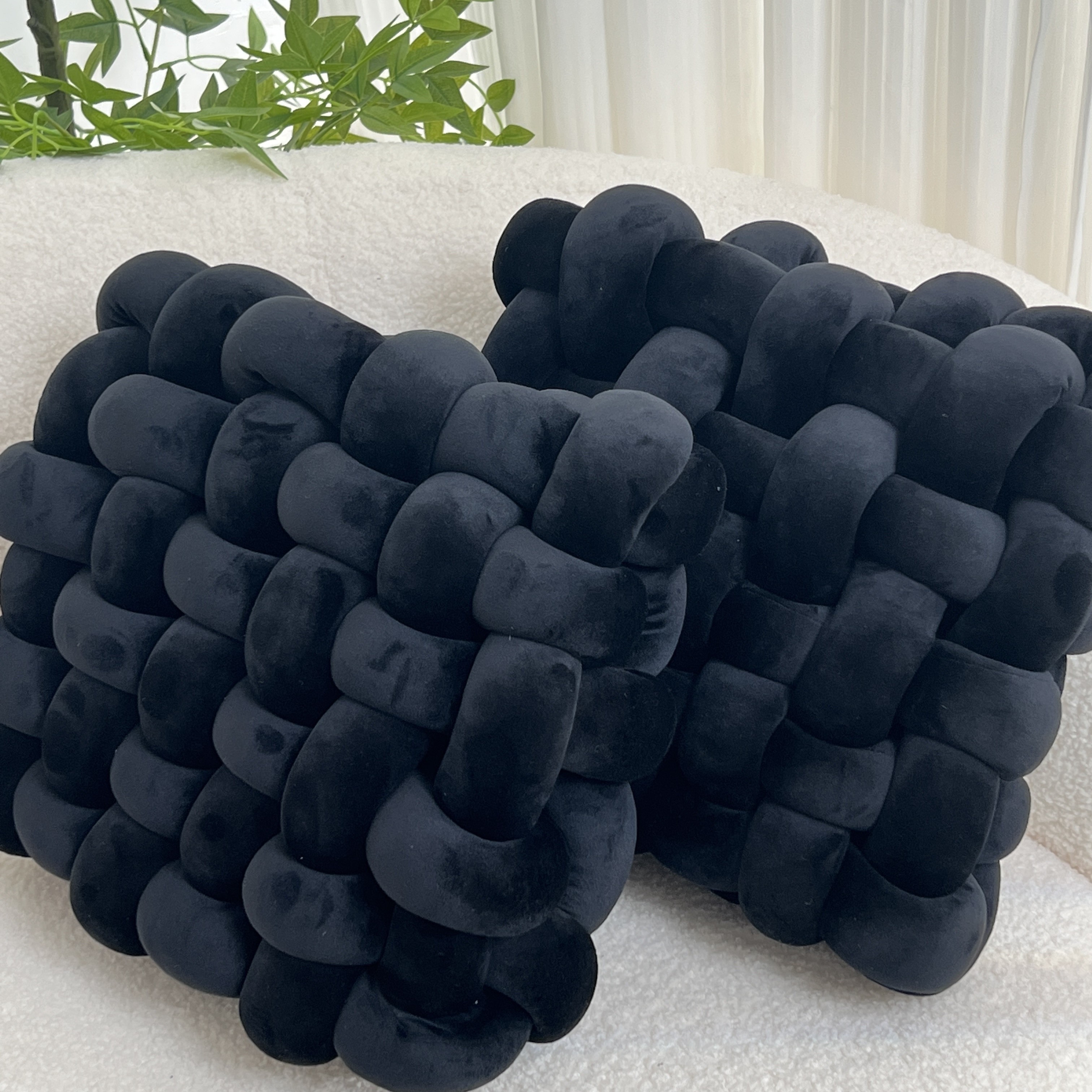 YLBKIKR 2pcs Knot Throw Pillow – Soft and Plush Cushions for Stylish Home and Office Decor