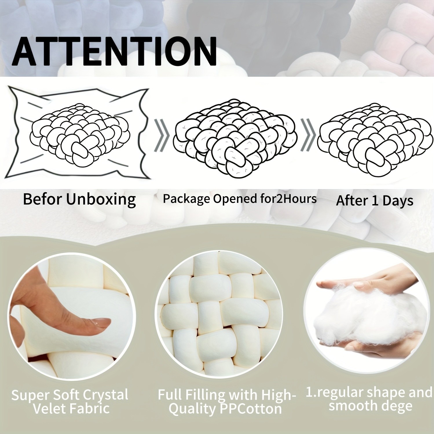 YLBKIKR 2pcs Knot Throw Pillow – Soft and Plush Cushions for Stylish Home and Office Decor