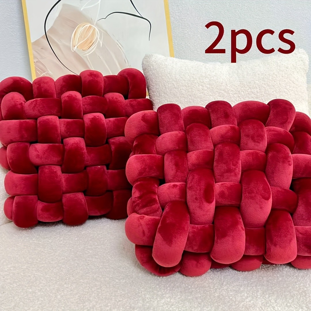 YLBKIKR 2pcs Knot Throw Pillow – Soft and Plush Cushions for Stylish Home and Office Decor