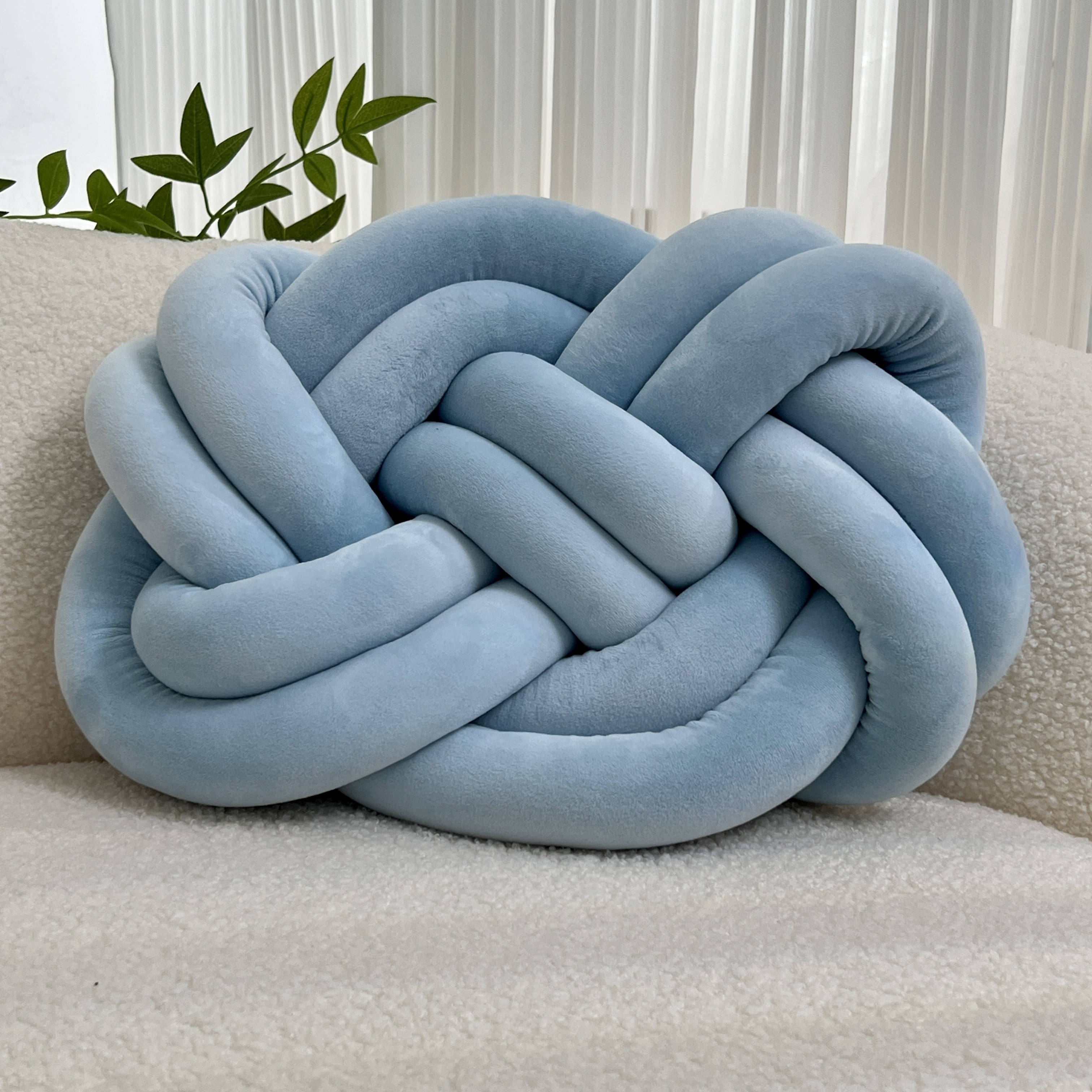 YLBKIKR Knotted Throw Pillow – Stylish and Comfortable Backrest Cushions for Your Home and Bedroom