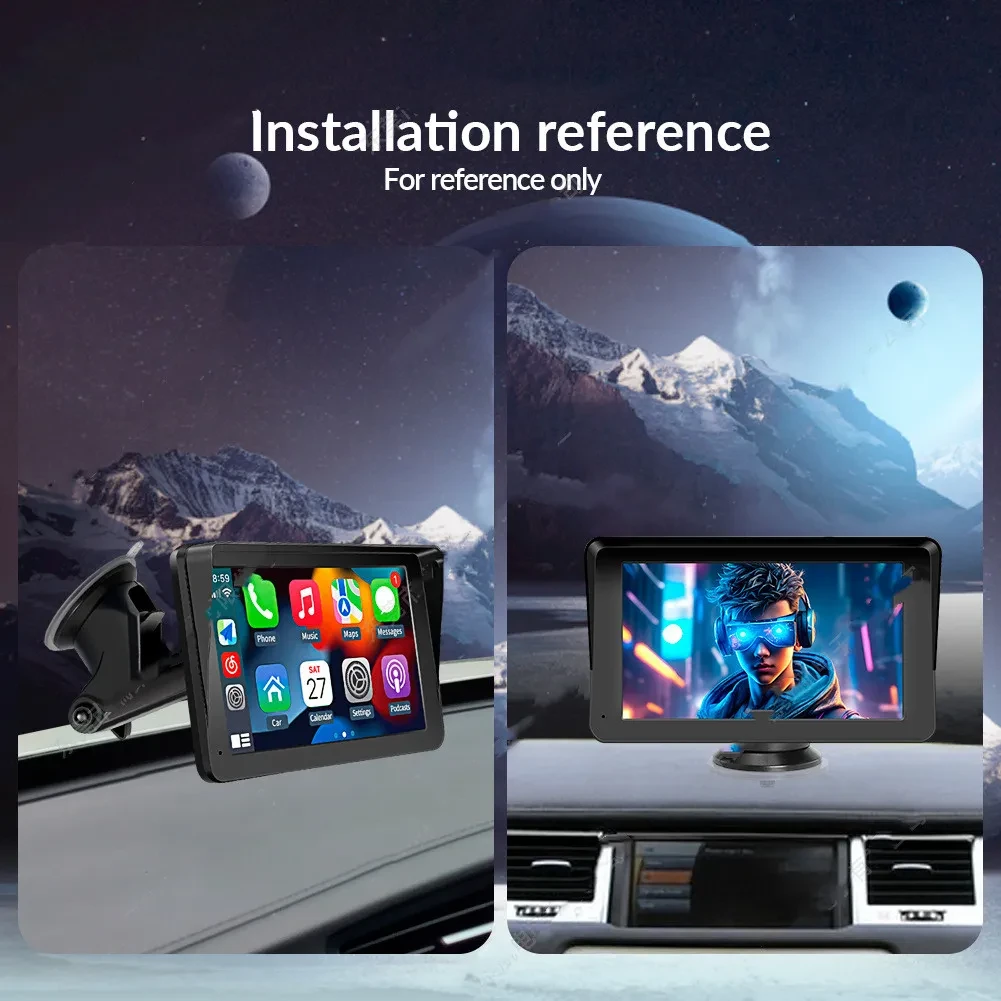 7-inch Car Portable PND Vehicle-mounted MP5 Player Wireless Carplay Smart Screen Reversing Image