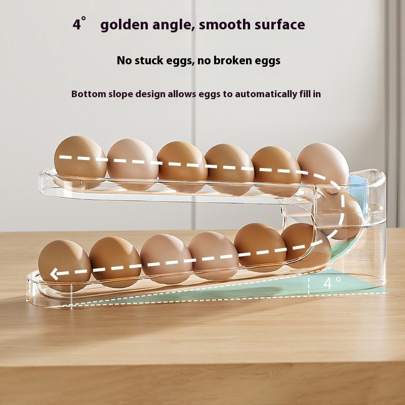 Automatic Roll-Down Double-layer Egg Dispenser