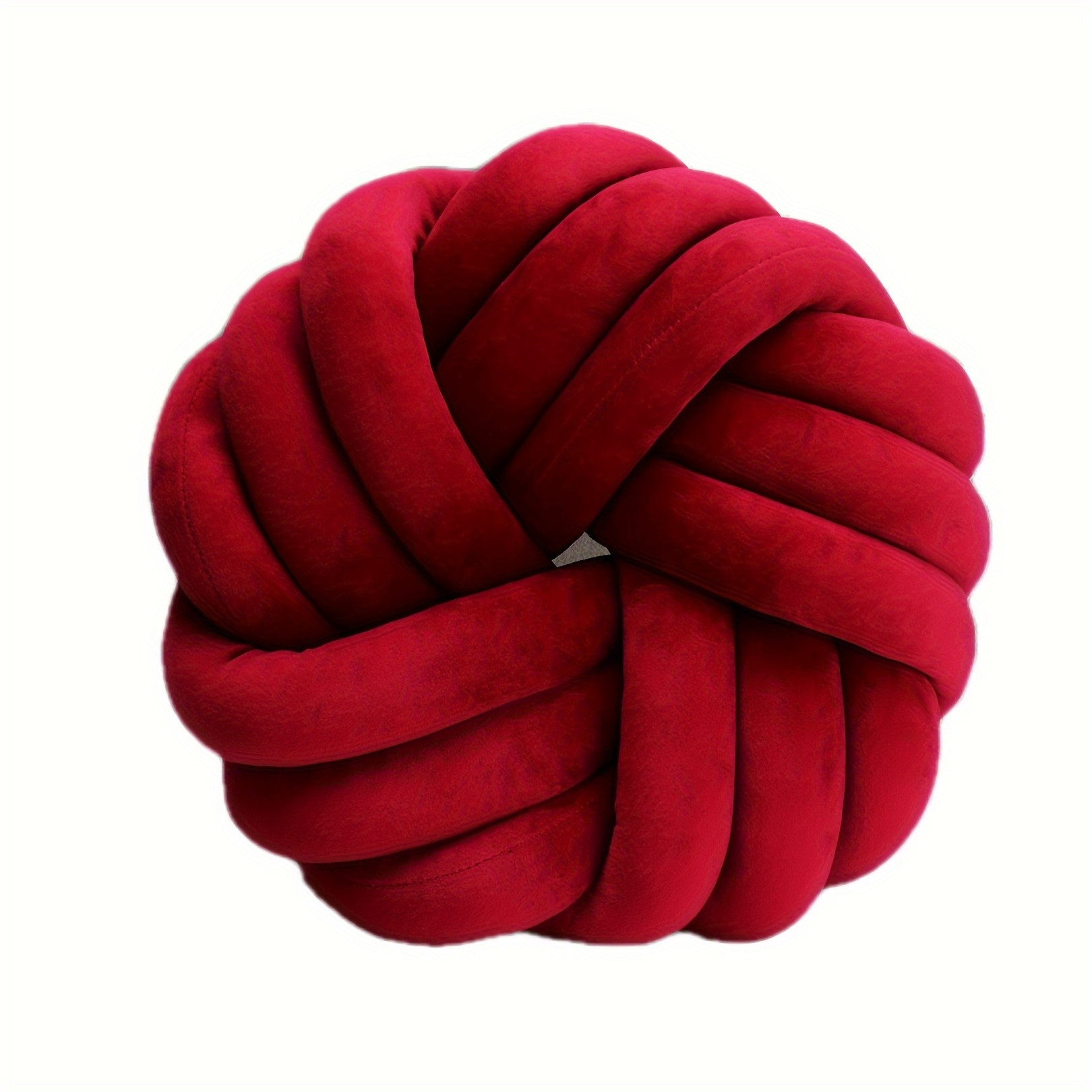 YLBKIKR Handmade Soft Plush Knot Throw Pillow – Multi-Color Modern Minimalist Cushion for Sofa, Bed, and Chair Accent
