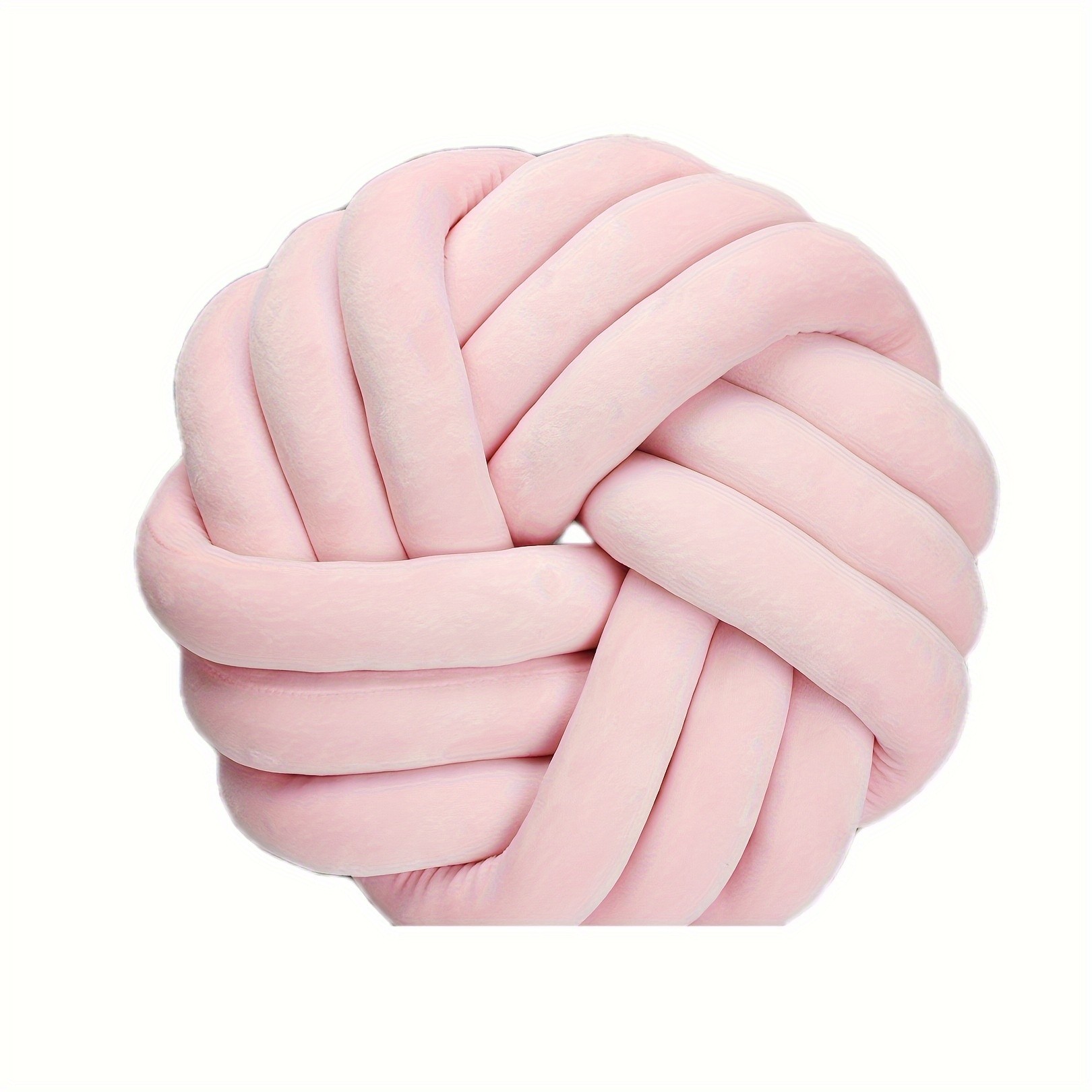 YLBKIKR Handmade Soft Plush Knot Throw Pillow – Multi-Color Modern Minimalist Cushion for Sofa, Bed, and Chair Accent