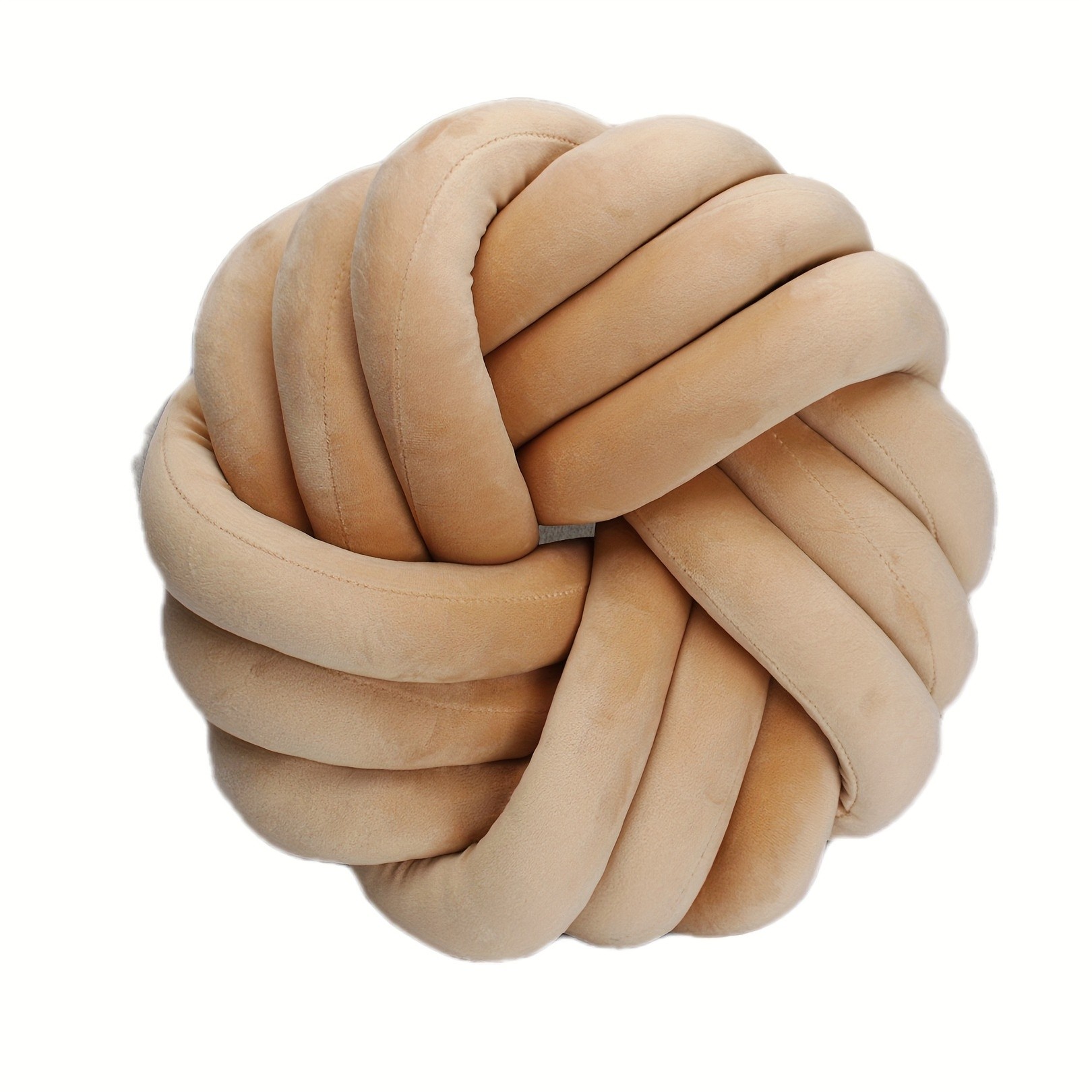 YLBKIKR Handmade Soft Plush Knot Throw Pillow – Multi-Color Modern Minimalist Cushion for Sofa, Bed, and Chair Accent