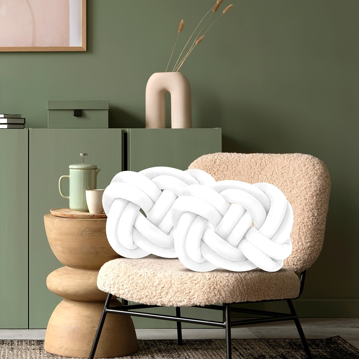 YLBKIKR Two-Piece Sofa Knot Pillow – Soft Decorative Cushions to Enhance Comfort and Style in Your Home