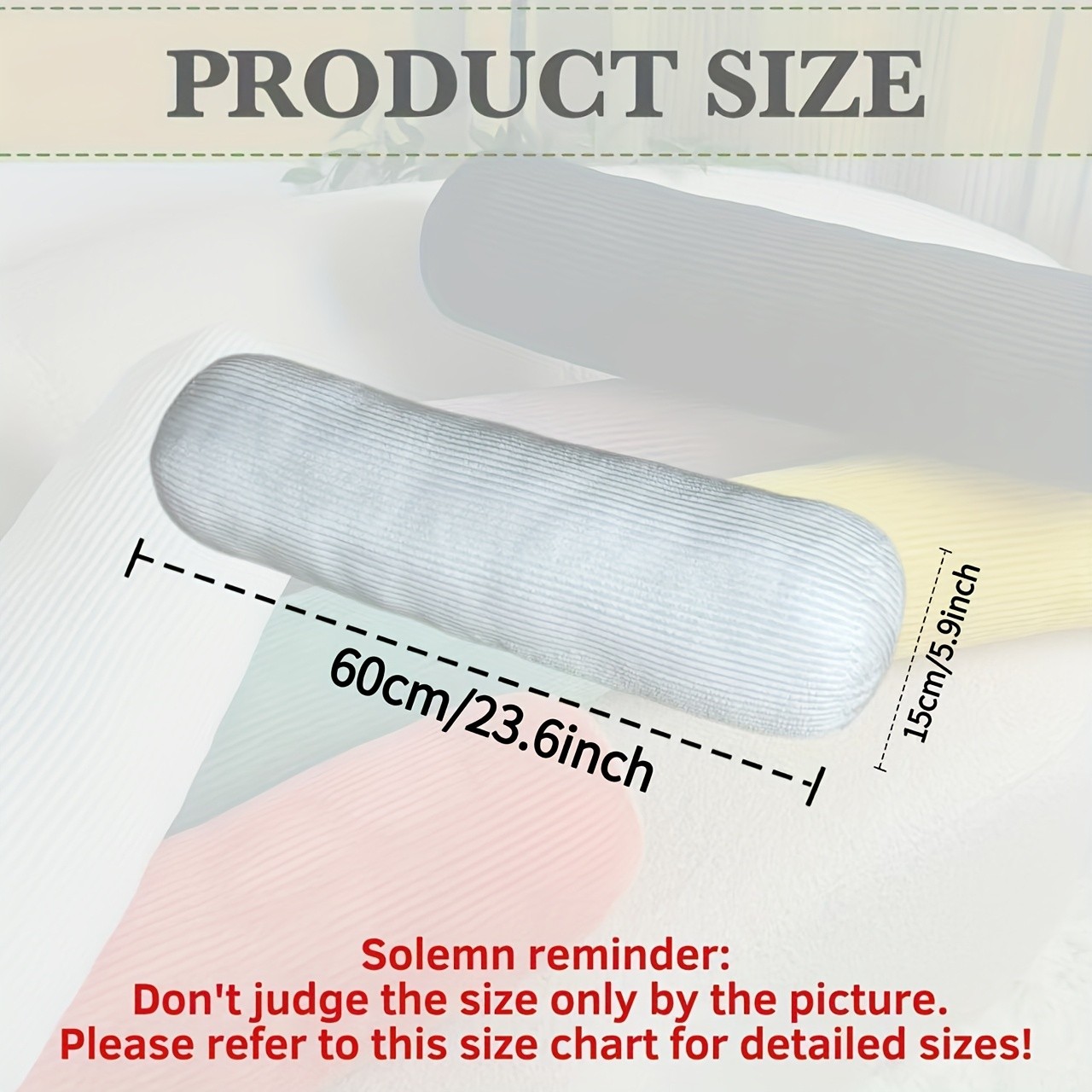 YLBKIKR Round Cervical Roll Cylinder Bolster Pillow – Ergonomically Designed for Neck, Back, and Spine Support