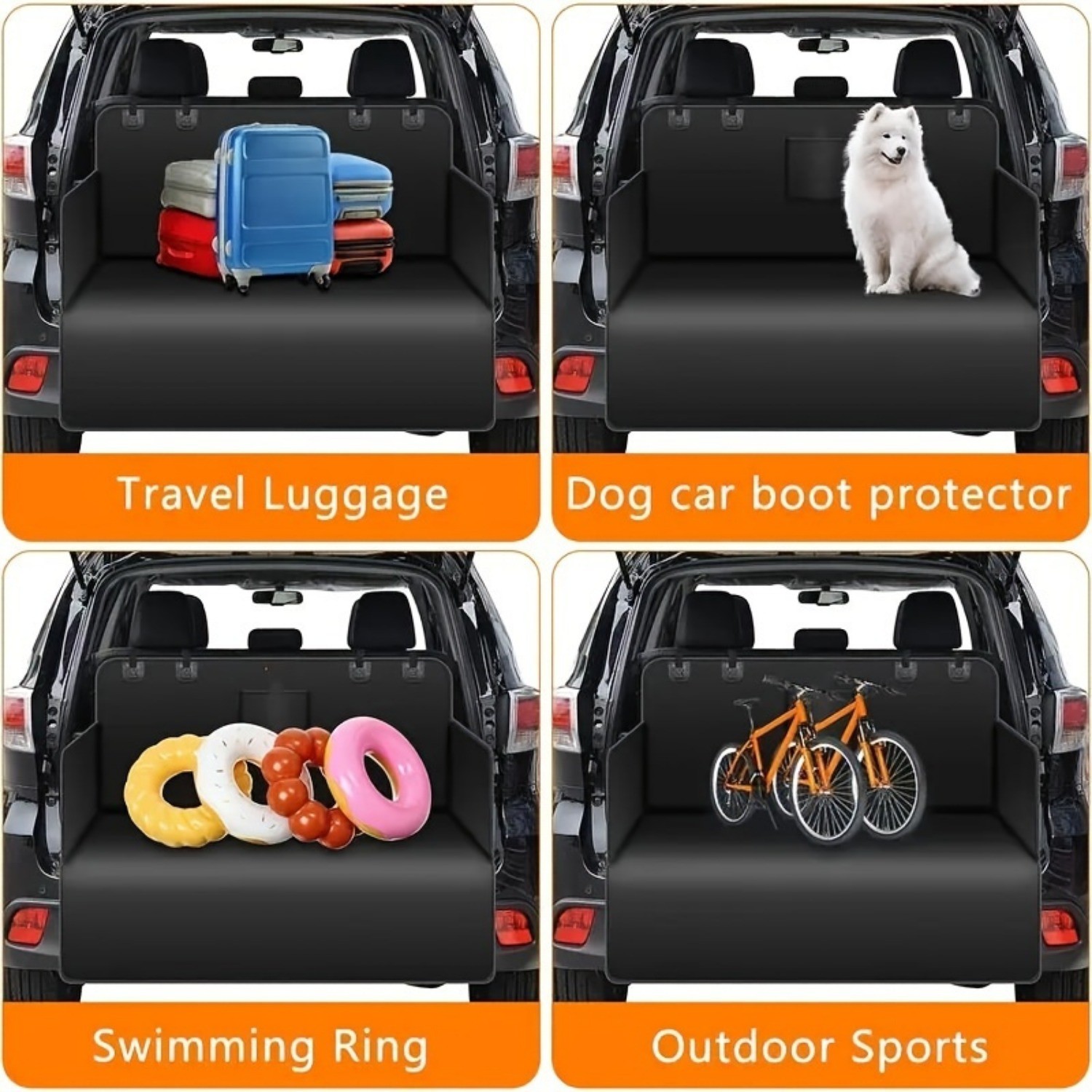 HAOZCL Waterproof & Non-Slip Dog Car Trunk Liner – Scratch-Resistant Pet Cargo Cover for Trucks & SUVs