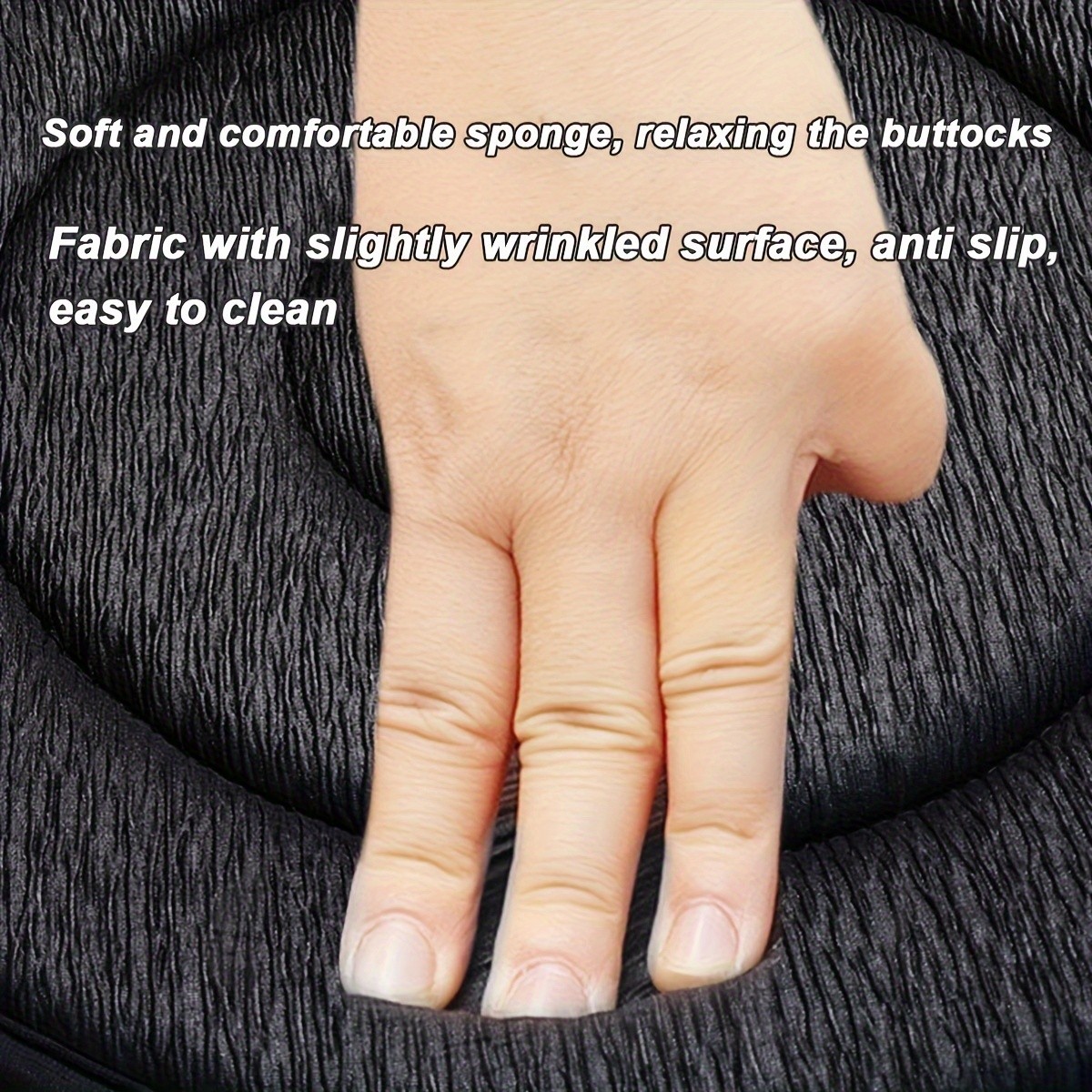 HAOZCL 360° Rotating Car Seat Cushion – Portable Anti-Slip Cushion with Easy Installation for Elderly, Pregnant, and Universal Use