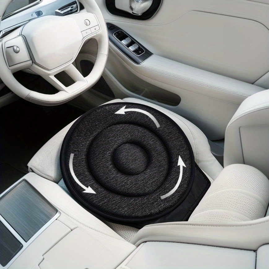 HAOZCL 360° Rotating Car Seat Cushion – Portable Anti-Slip Cushion with Easy Installation for Elderly, Pregnant, and Universal Use