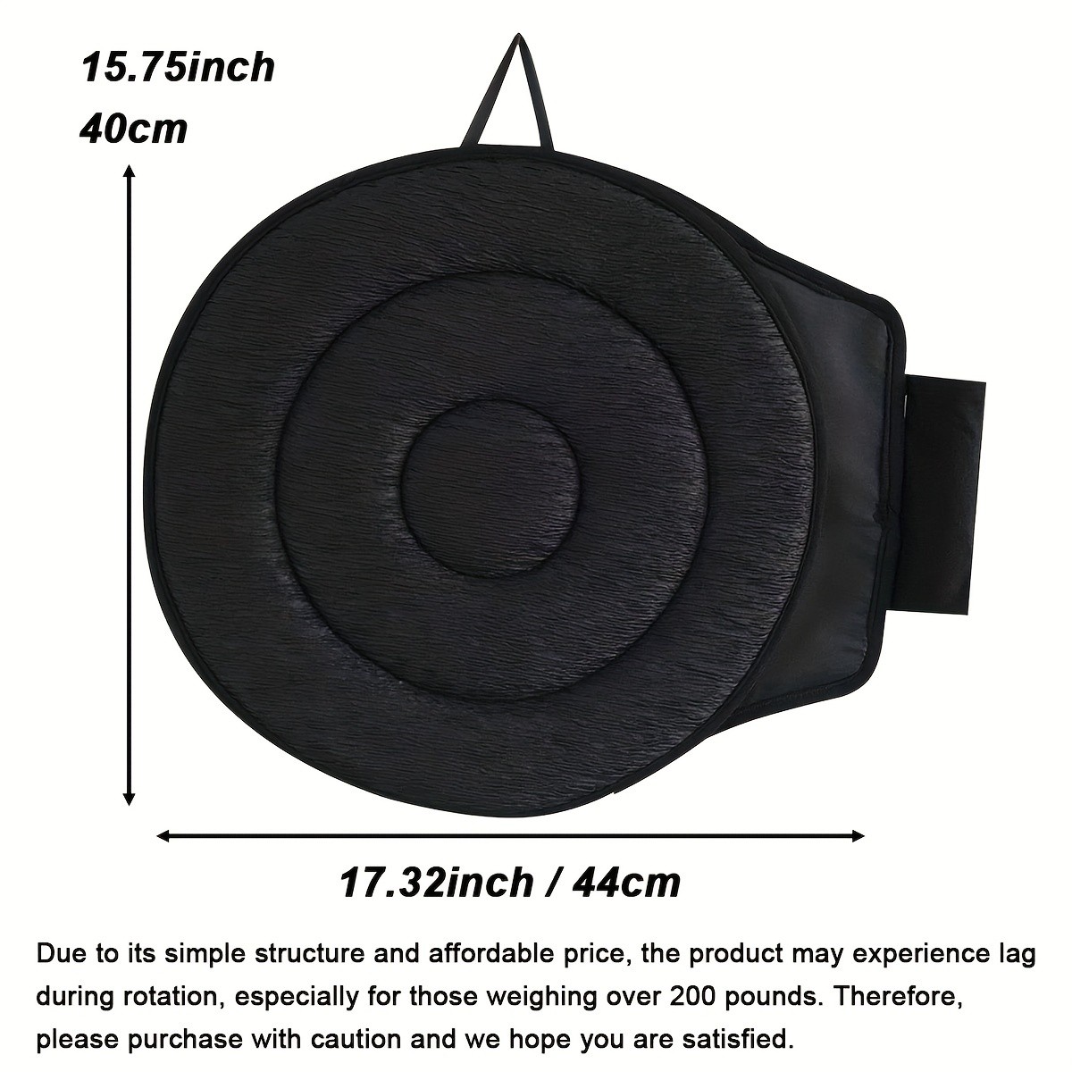 HAOZCL 360° Rotating Car Seat Cushion – Portable Anti-Slip Cushion with Easy Installation for Elderly, Pregnant, and Universal Use