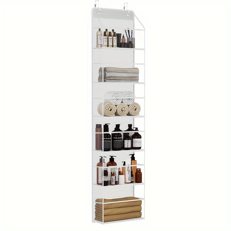HAOZCL 6-Shelf Over-the-Door Hanging Bathroom Organizer Rack – Versatile Storage for Bathroom, Closet, Pantry, and More