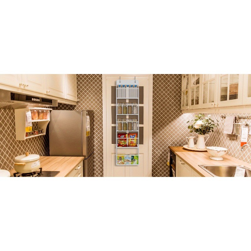 HAOZCL 6-Shelf Over-the-Door Hanging Bathroom Organizer Rack – Versatile Storage for Bathroom, Closet, Pantry, and More