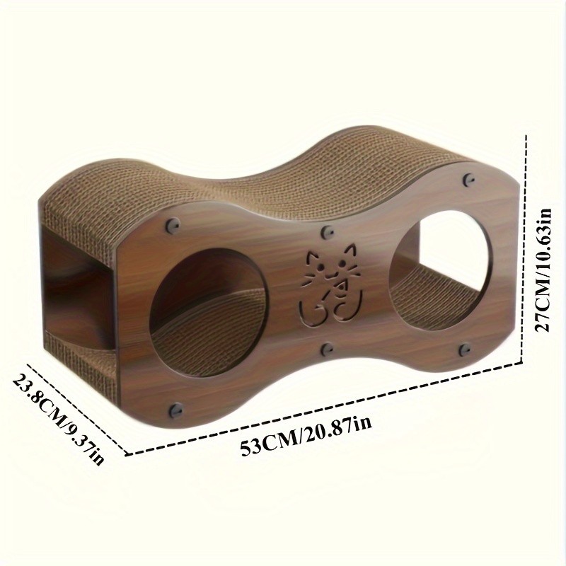 HAOZCL 2-Tier Durable Cat Scratching Post & Bed – 2-in-1 Modern Cat Furniture with Integrated Play Area for Rest and Play