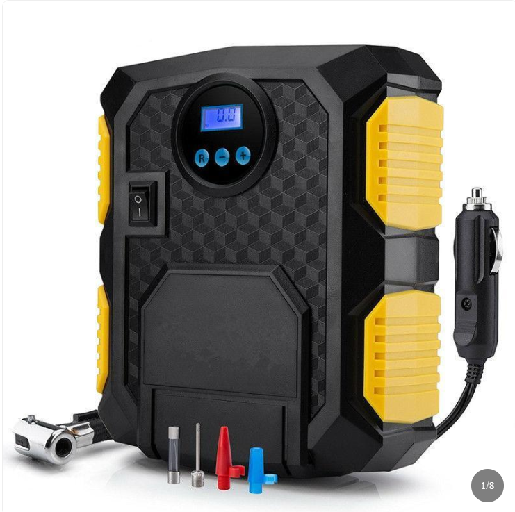 Digital Tire Inflator - DC 12 Volt Car Portable Air Compressor