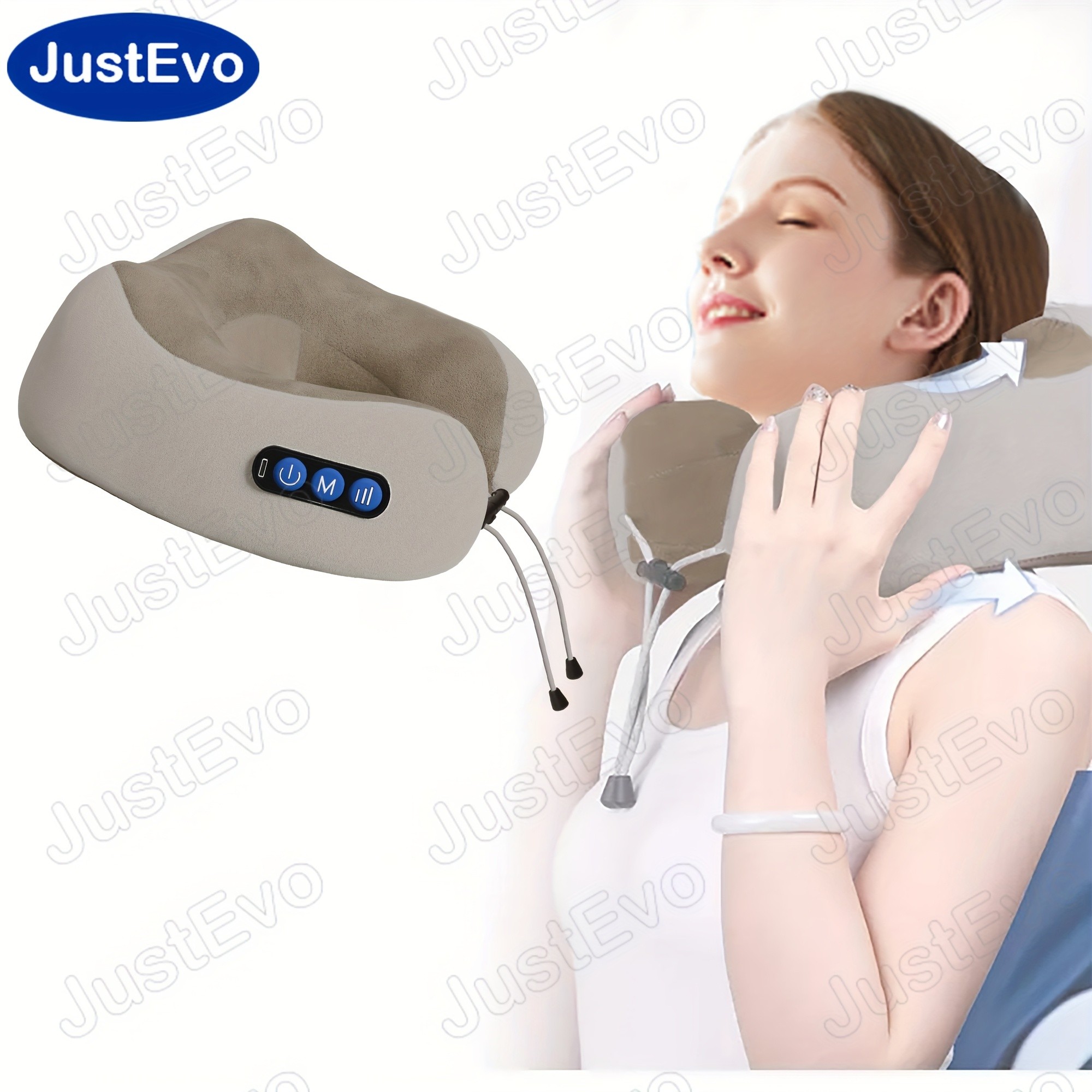 JUSTEVO Electric Neck Massage Pillow
