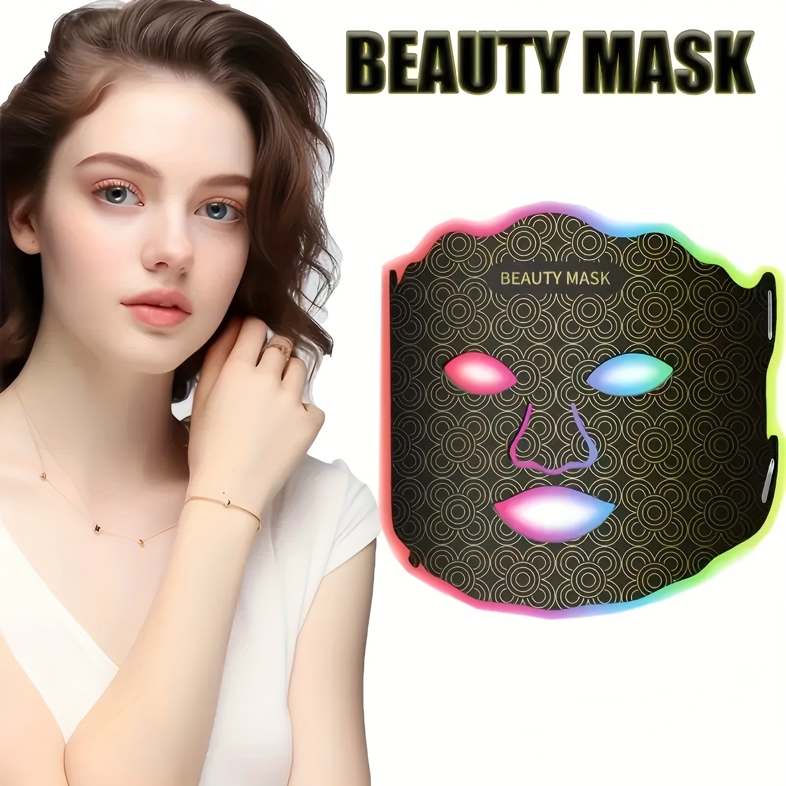 AYYHG LED Neck & Face Mask with Colorful Beauty & Skincare Device