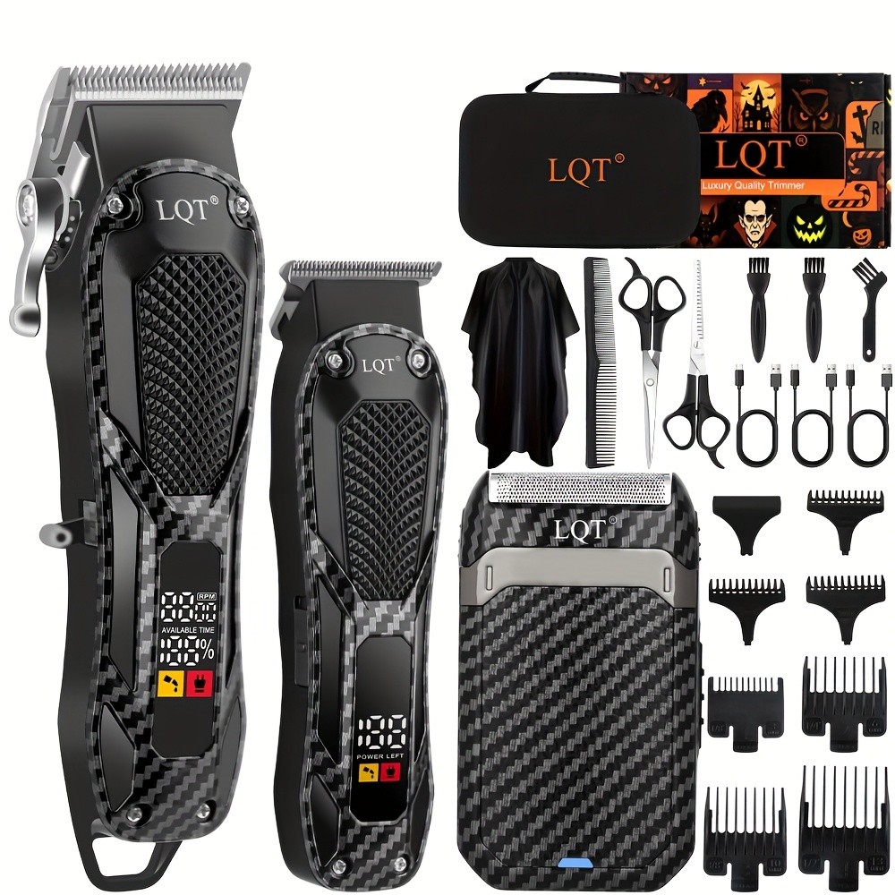 LQT 3/2pcs Men’s Professional Hair Clipper and Trimmer Set