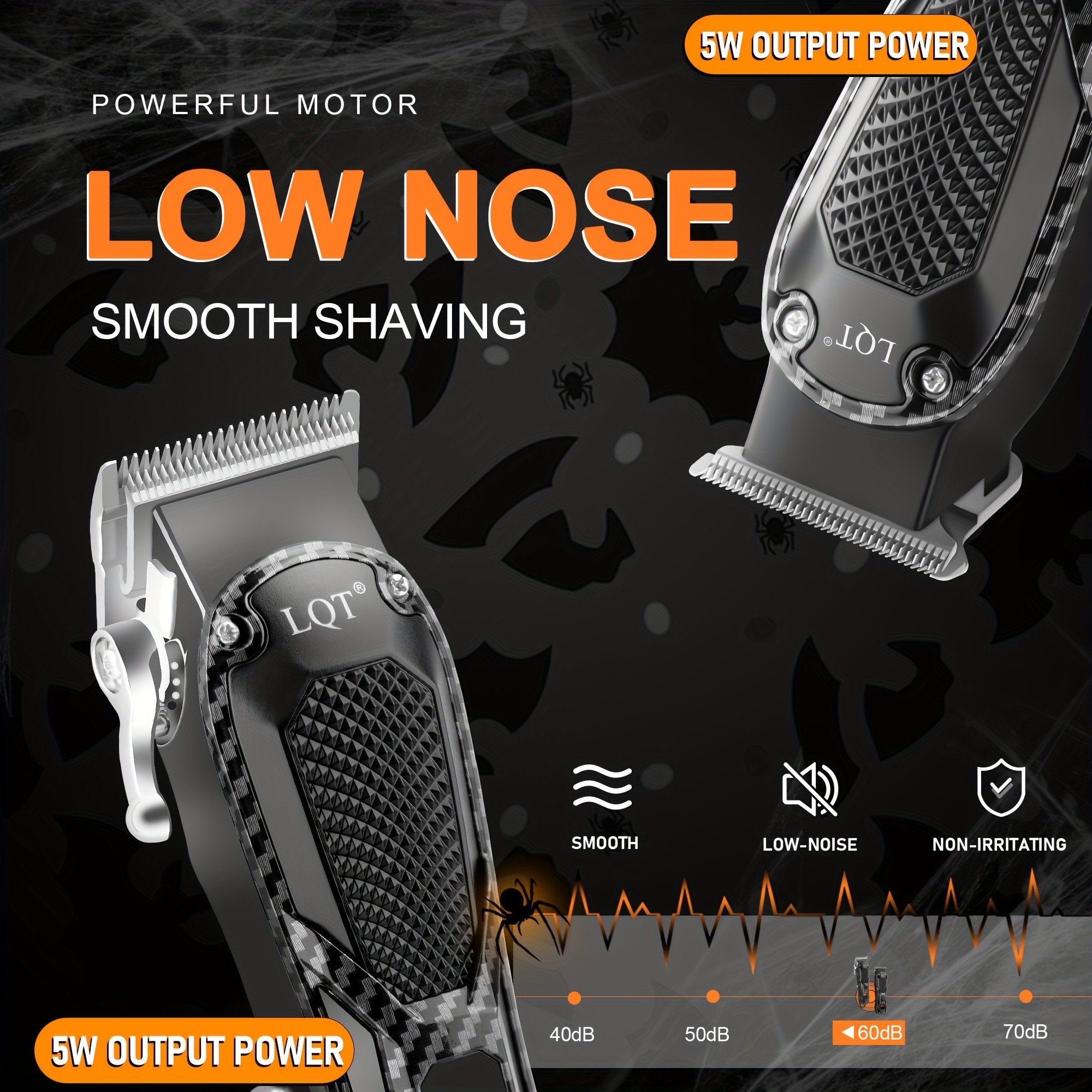 LQT 3/2pcs Men’s Professional Hair Clipper and Trimmer Set