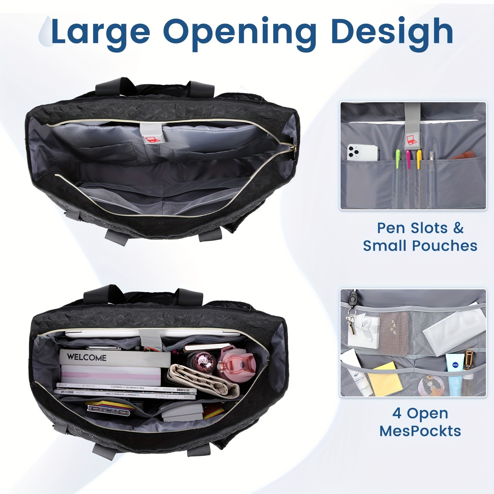 NEWHEY Women’s Tote Bag – The Versatile Tote for Work, Travel, and Everyday Use