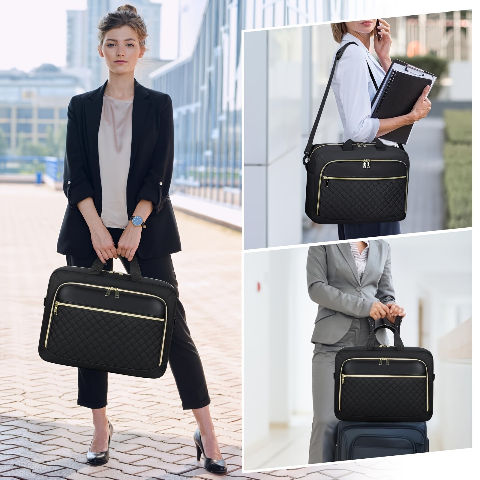 NEWHEY 39.62 cm TSA-Approved Laptop Briefcase for Women – Stylish, Durable, and Secure