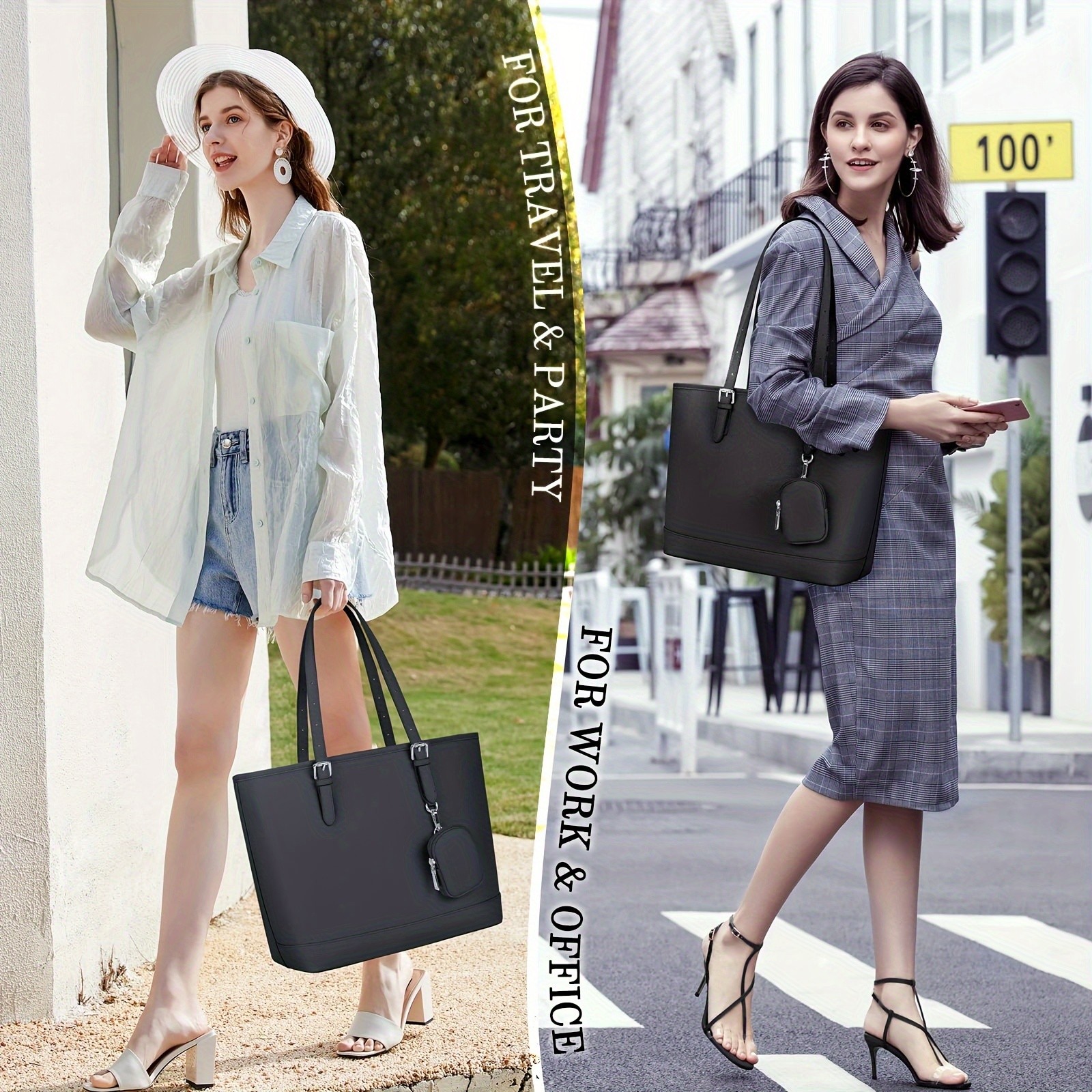 NEWHEY Women’s Faux Leather Shoulder Bag – Spacious, Stylish, and TSA-Compliant for Everyday Essentials