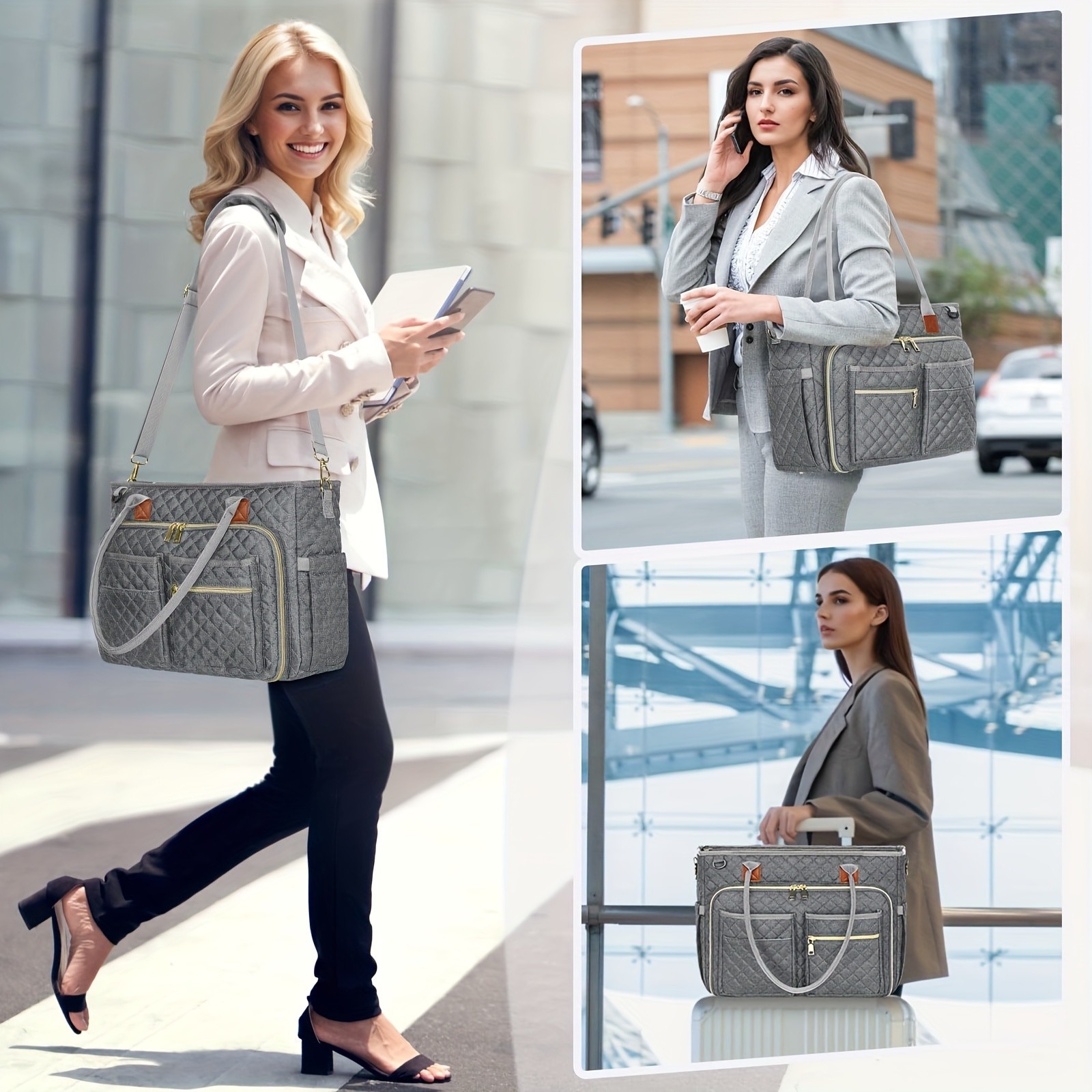 NEWHEY 39.62 cm Laptop Tote Bag for Women – Professional, Stylish, and Functional for Work and Travel