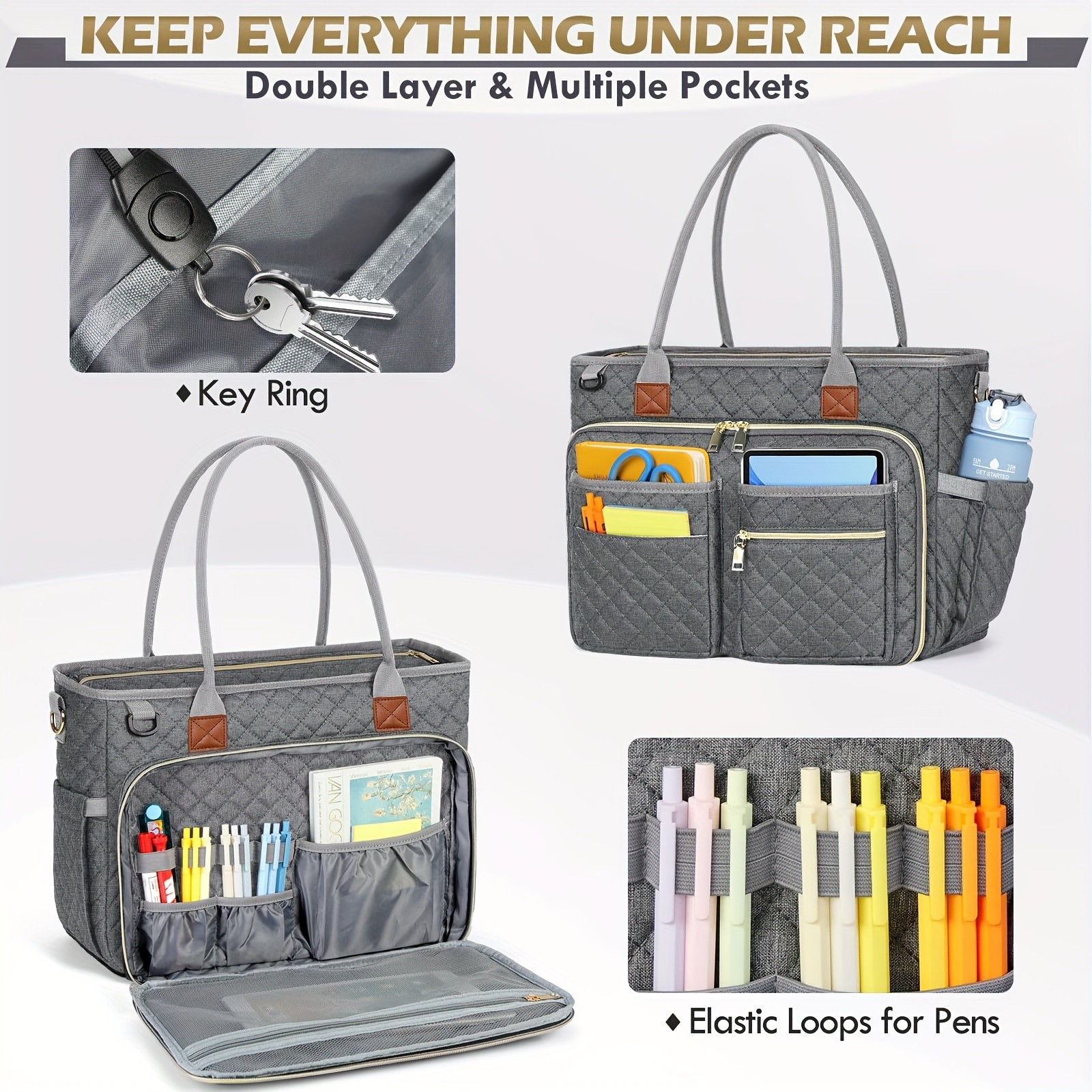 NEWHEY 39.62 cm Laptop Tote Bag for Women – Professional, Stylish, and Functional for Work and Travel