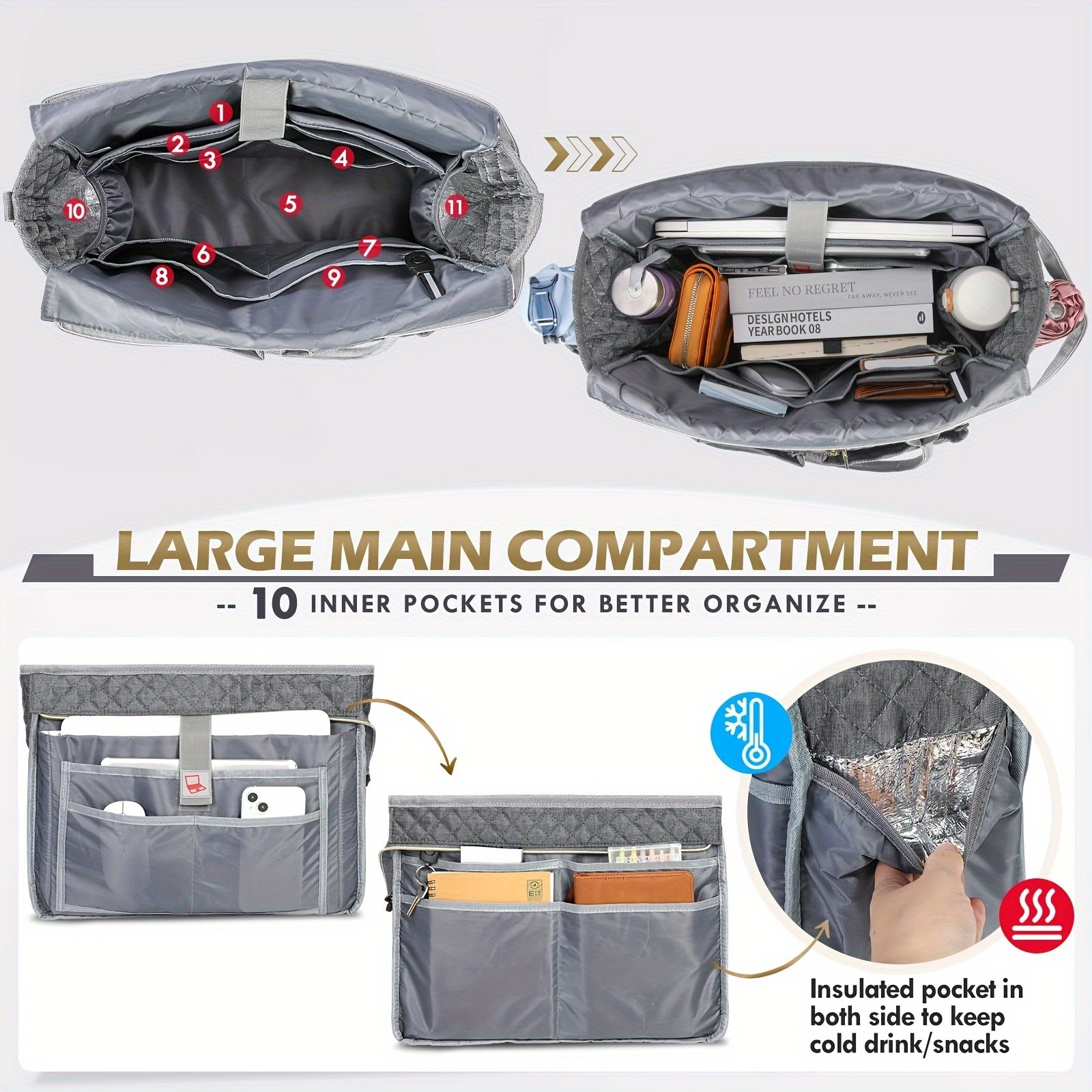 NEWHEY 39.62 cm Laptop Tote Bag for Women – Professional, Stylish, and Functional for Work and Travel