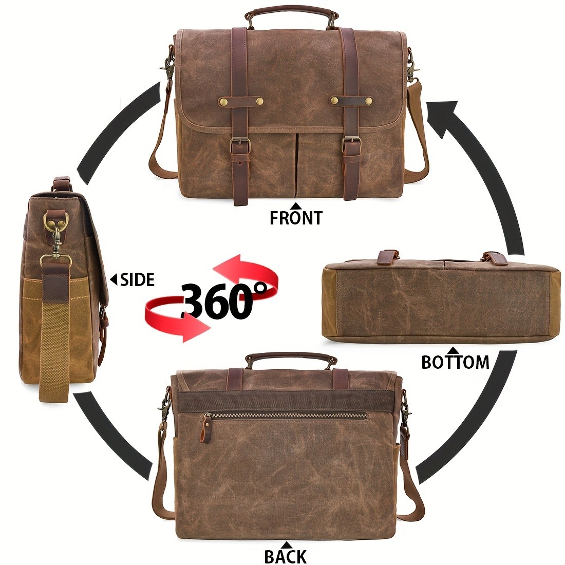 NEWHEY Brown Laptop Backpack – Stylish, Durable, and Perfect for Commuting and Travel