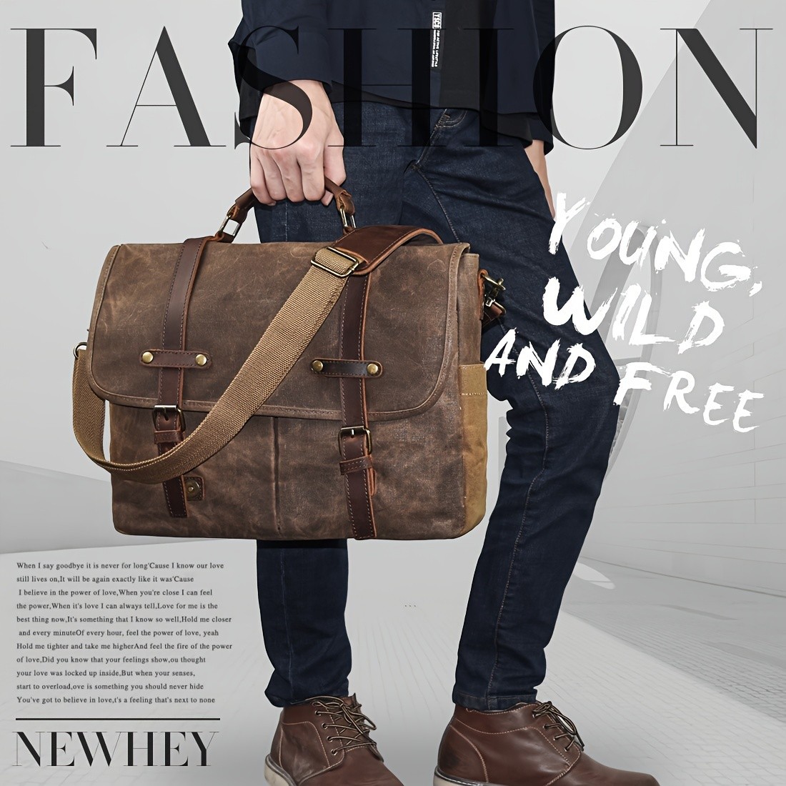 NEWHEY Brown Laptop Backpack – Stylish, Durable, and Perfect for Commuting and Travel