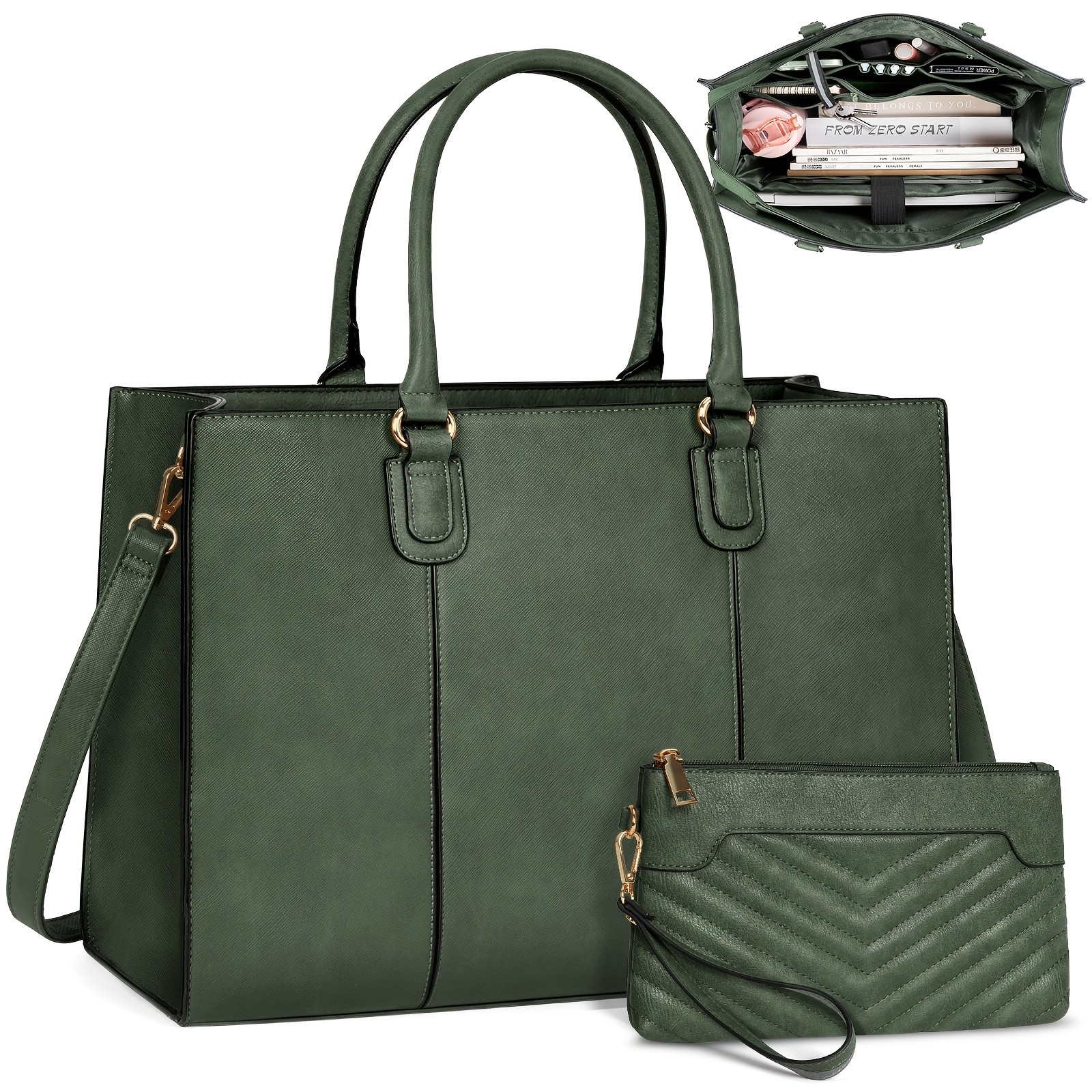 NEWHEY Women’s 39.62 cm Laptop Tote Bag – Minimalist Style, Lightweight, and Professional for Office & Travel