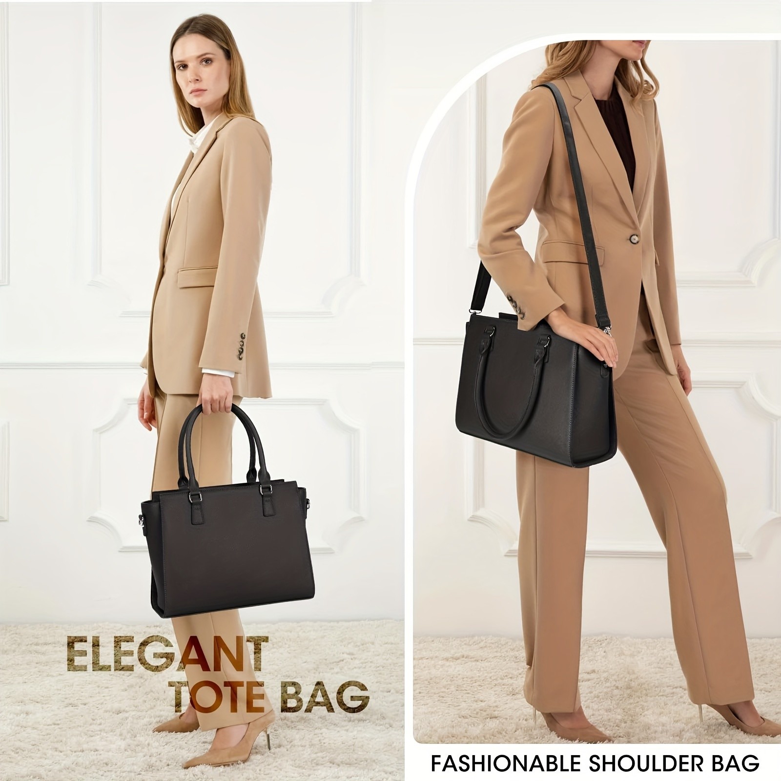 NEWHEY PU Leather Tote Bag for Women – Stylish, Durable, and Perfect for Work, Travel, and Everyday Use