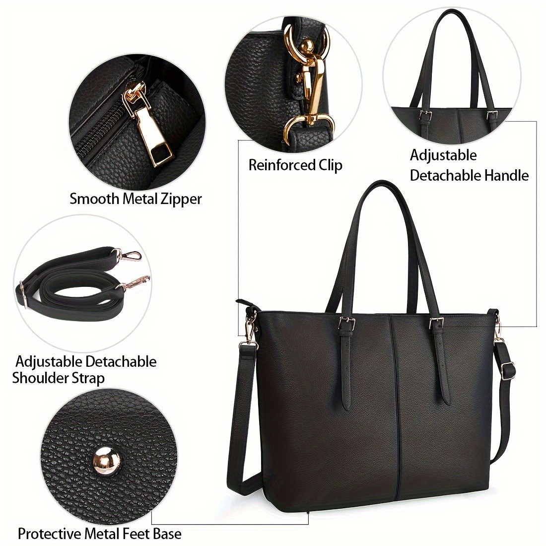 NEWHEY Laptop Tote Computer Bag for Women – Lightweight, Stylish, and Perfect for Business, Office, and Travel