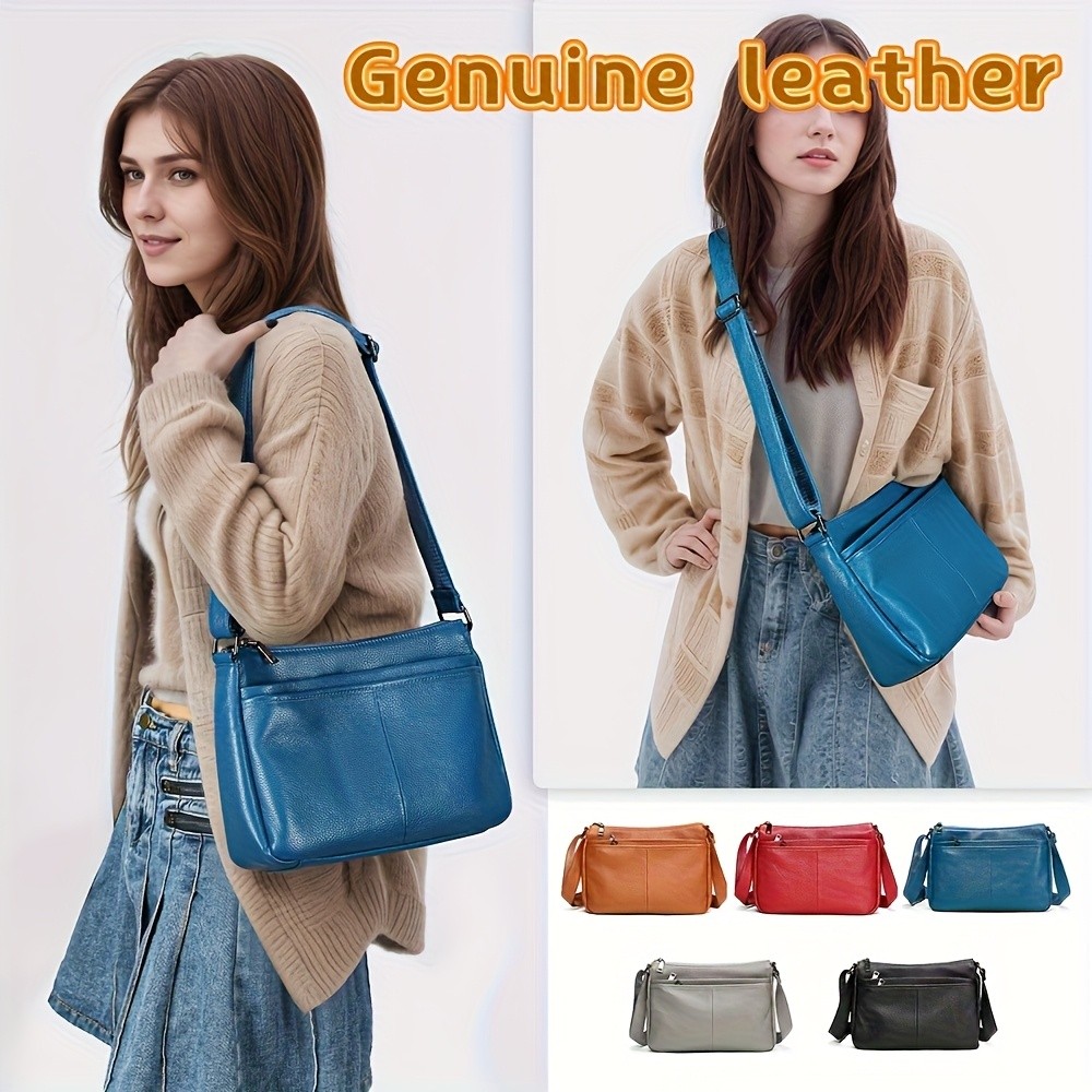 NIUCUNZH Genuine Leather Crossbody Bag – Stylish, Durable, and Perfect for Everyday Use
