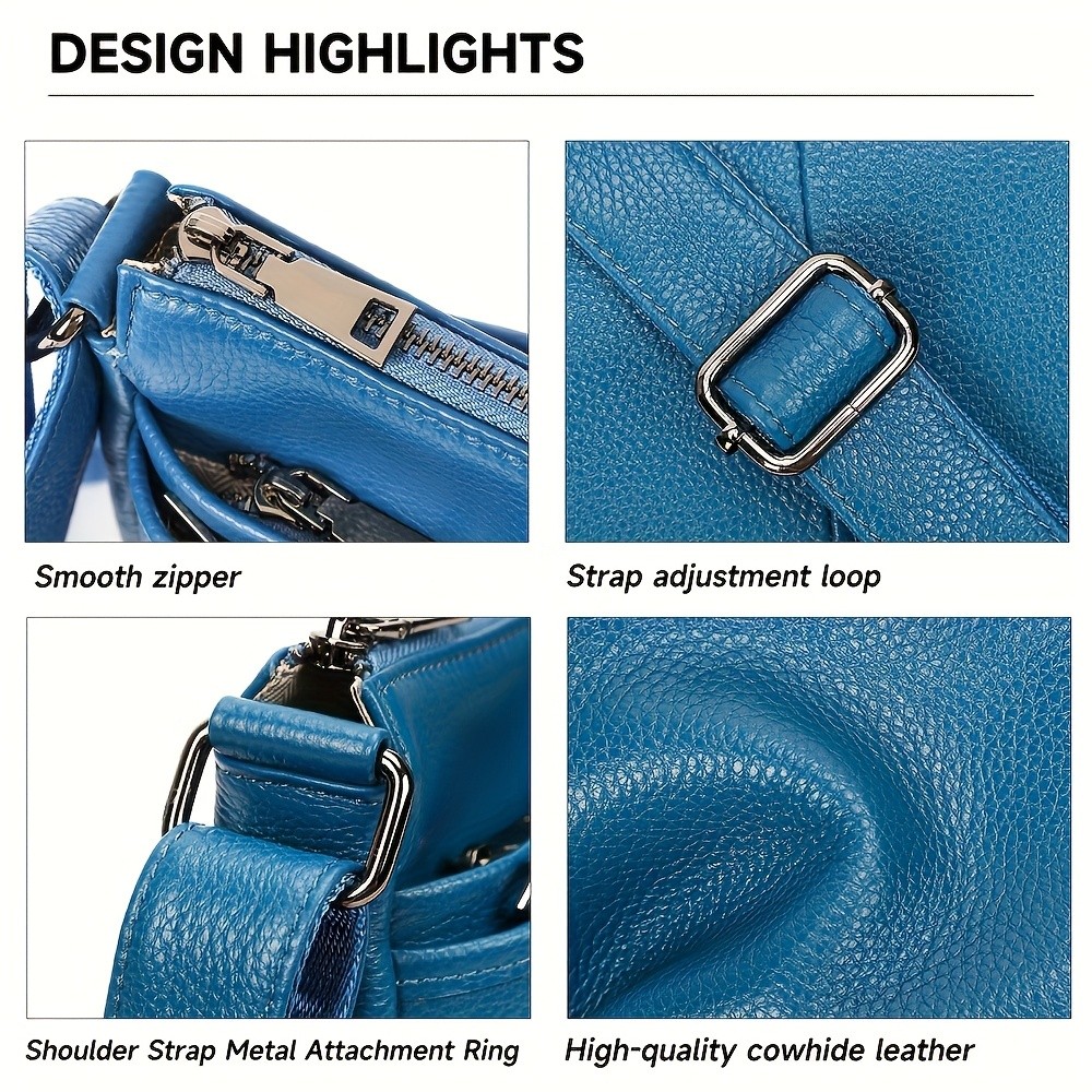 NIUCUNZH Genuine Leather Crossbody Bag – Stylish, Durable, and Perfect for Everyday Use