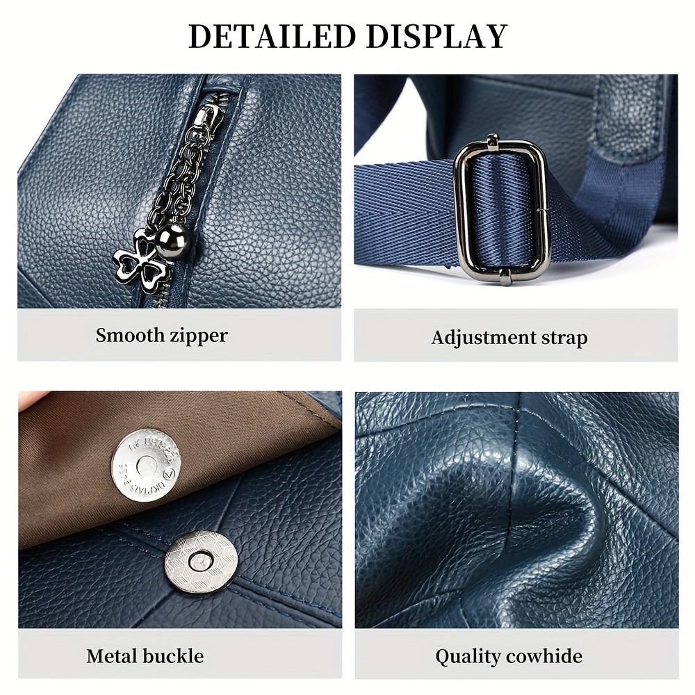 NIUCUNZH Genuine Leather Women's Backpack – Stylish, Durable, and Perfect for Travel Essentials