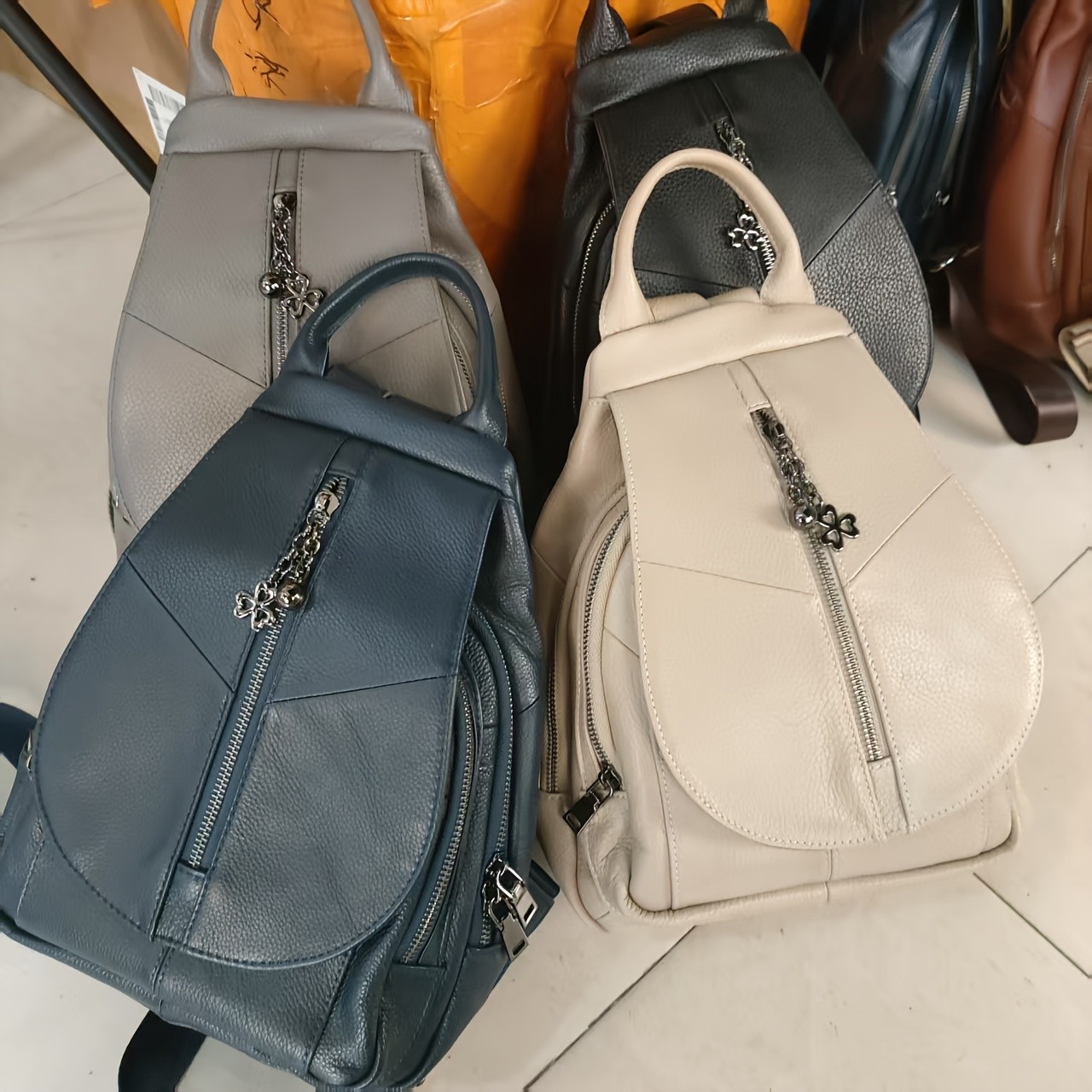 NIUCUNZH Genuine Leather Women's Backpack – Stylish, Durable, and Perfect for Travel Essentials