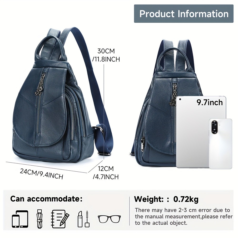 NIUCUNZH Genuine Leather Women's Backpack – Stylish, Durable, and Perfect for Travel Essentials
