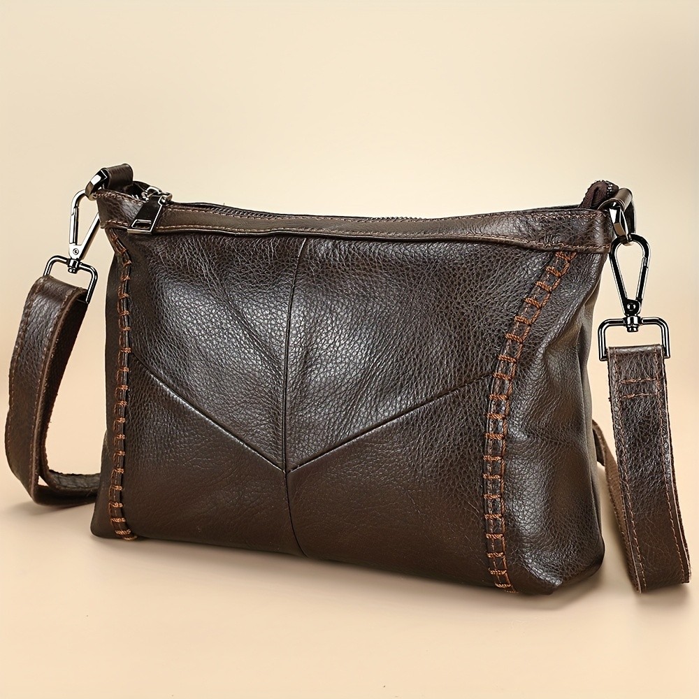 NIUCUNZH Genuine Leather Crossbody Bag for Men & Women – Stylish, Durable, and Perfect for Daily Use and Commuting