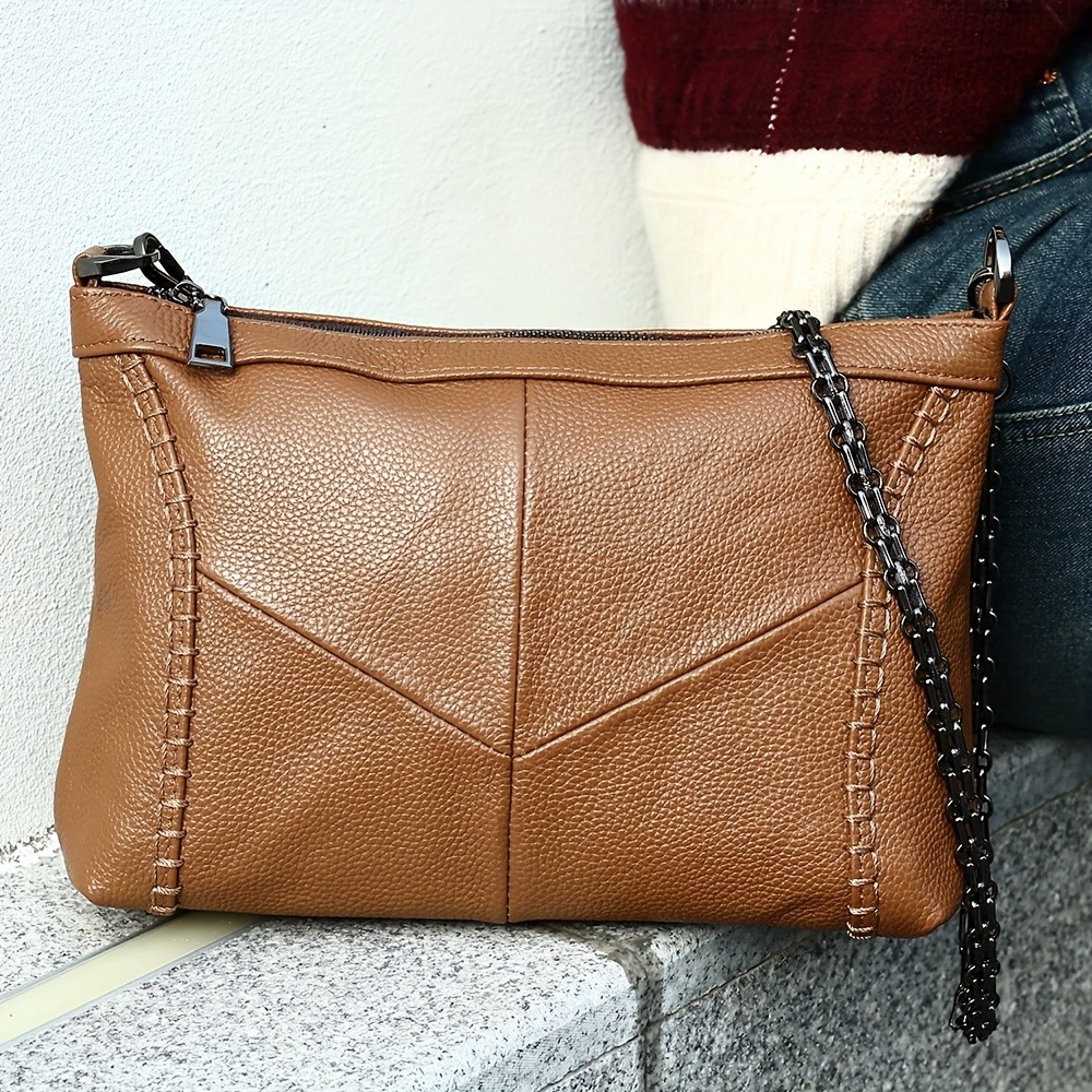 NIUCUNZH Genuine Leather Crossbody Bag for Men & Women – Stylish, Durable, and Perfect for Daily Use and Commuting