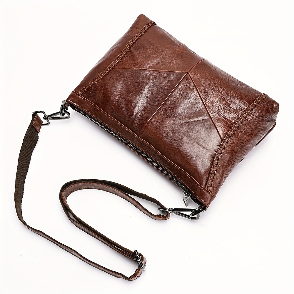 NIUCUNZH Genuine Leather Crossbody Bag for Men & Women – Stylish, Durable, and Perfect for Daily Use and Commuting