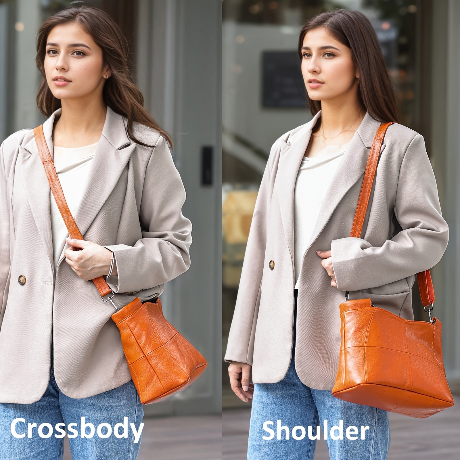 NIUCUNZH Genuine Leather Handbag – Versatile, Stylish, and Ideal for Work, Travel, and Everyday Use