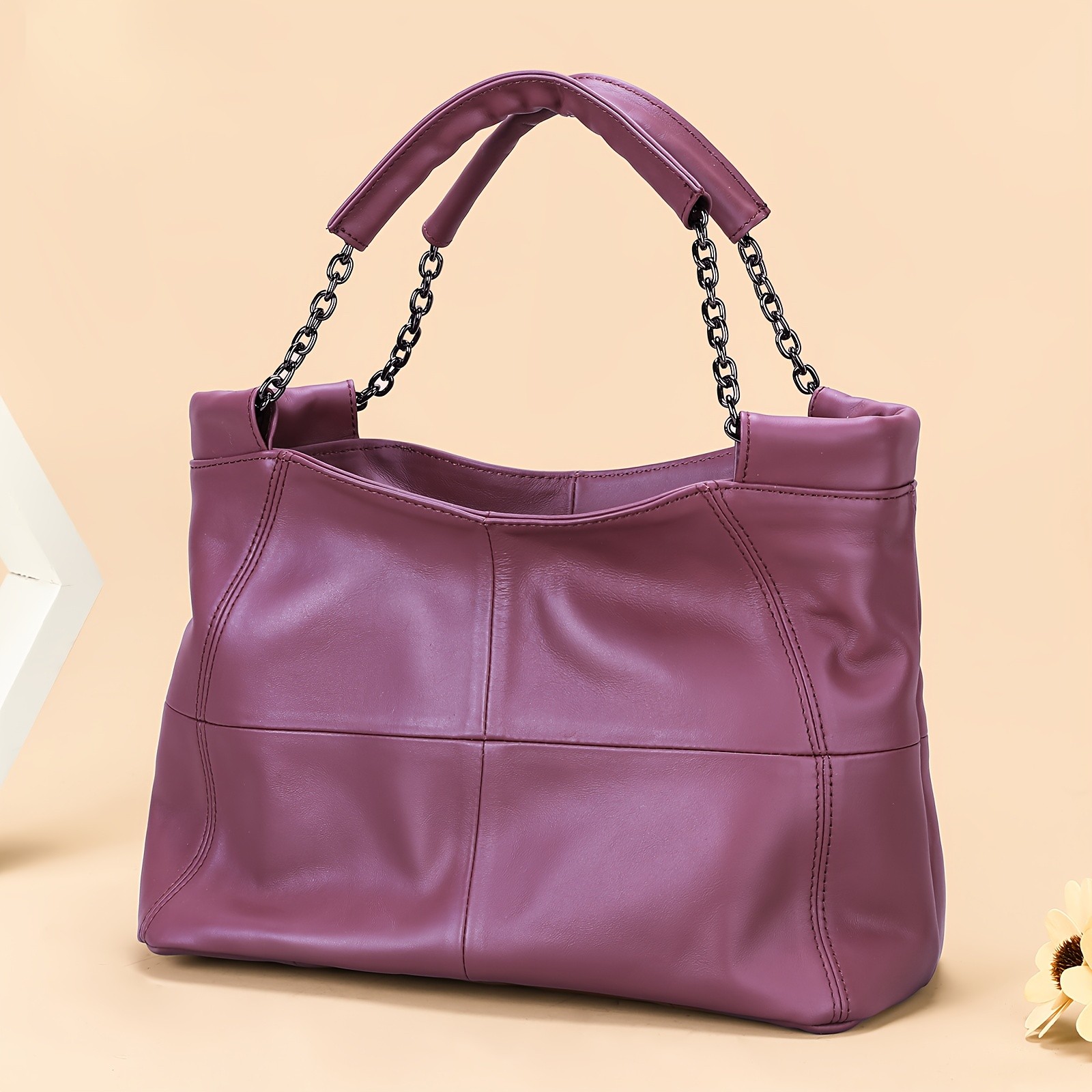 NIUCUNZH Genuine Leather Handbag – Versatile, Stylish, and Ideal for Work, Travel, and Everyday Use